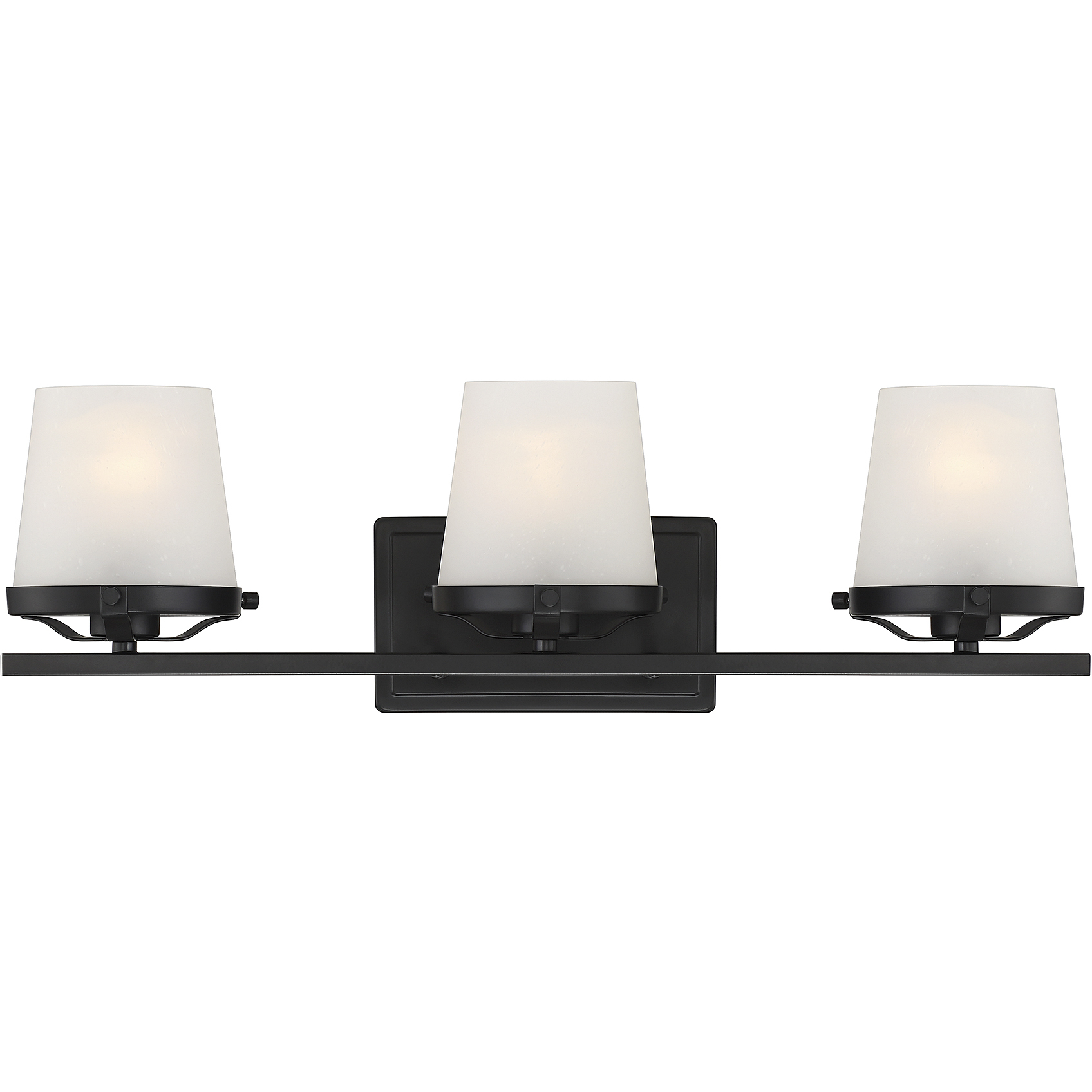 Klein 3 Light 24 inch Matte Black Bathroom Vanity Light Wall Light, Lighting One
