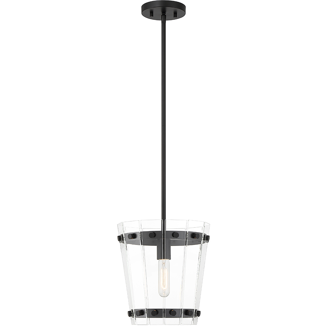 Ventari 1 Light 10.25 inch Matte Black Pendant Ceiling Light