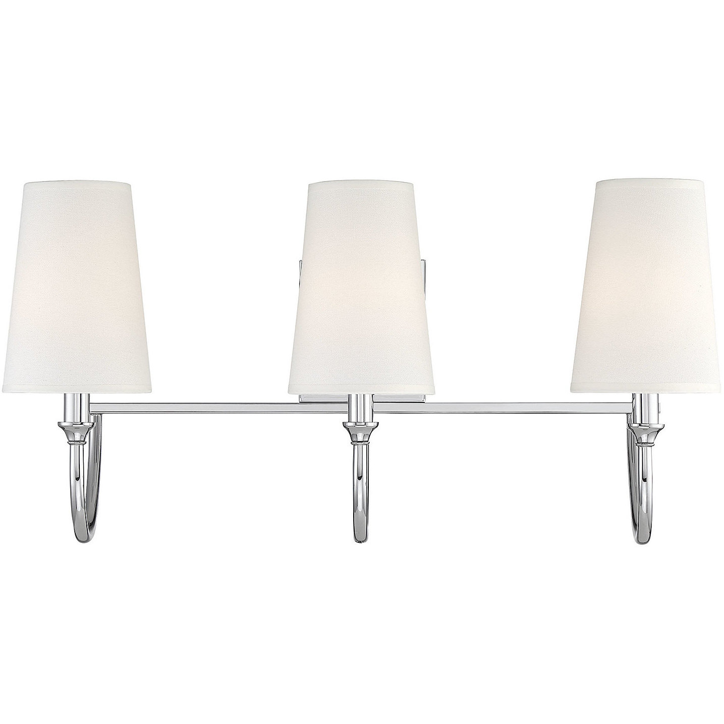 Cameron 3 Light 24 inch Polished Nickel Bathroom Vanity Light Wall Light, Essentials