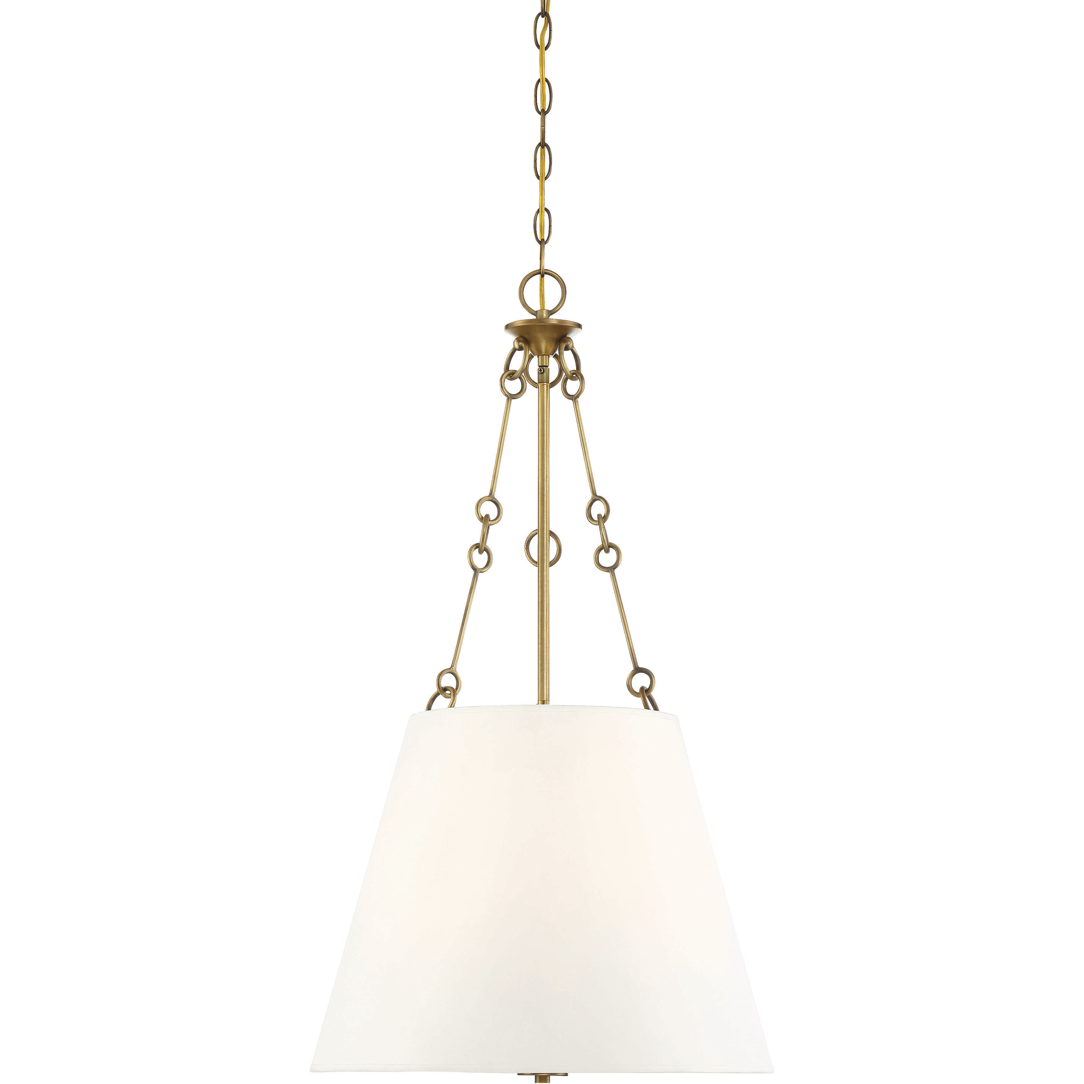 Austin 4 Light 18 inch Warm Brass Pendant Ceiling Light, Essentials
