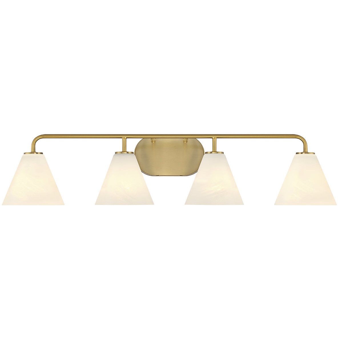 Blair 4 Light 35 inch Warm Brass Bath Wall Light