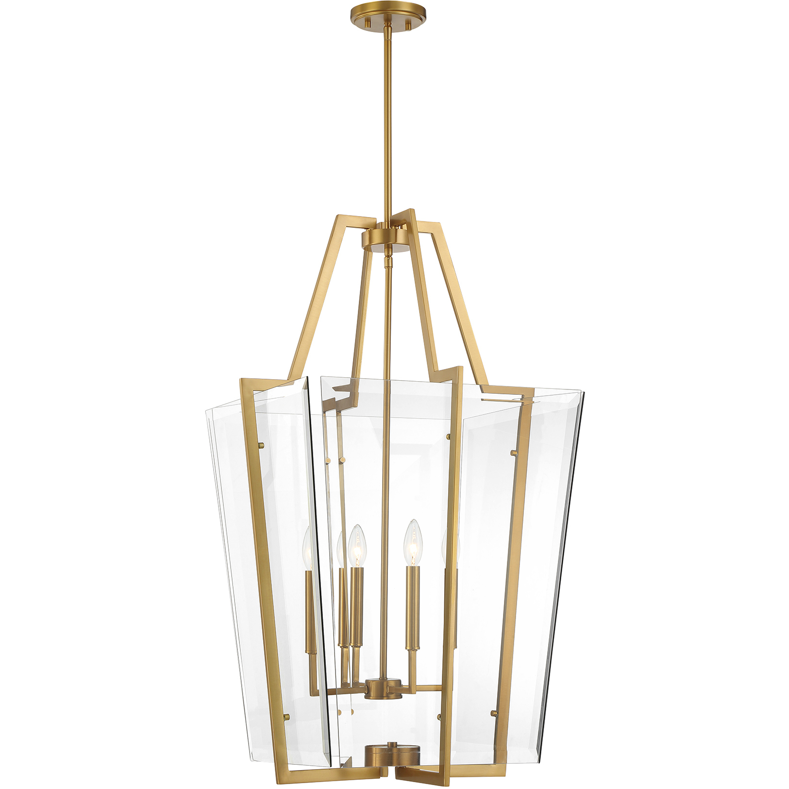 Farell 4 Light 21 inch Warm Brass Pendant Ceiling Light