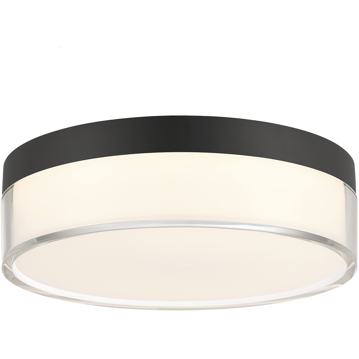 Clarion LED 7 inch Black Flush Mount Ceiling Light
