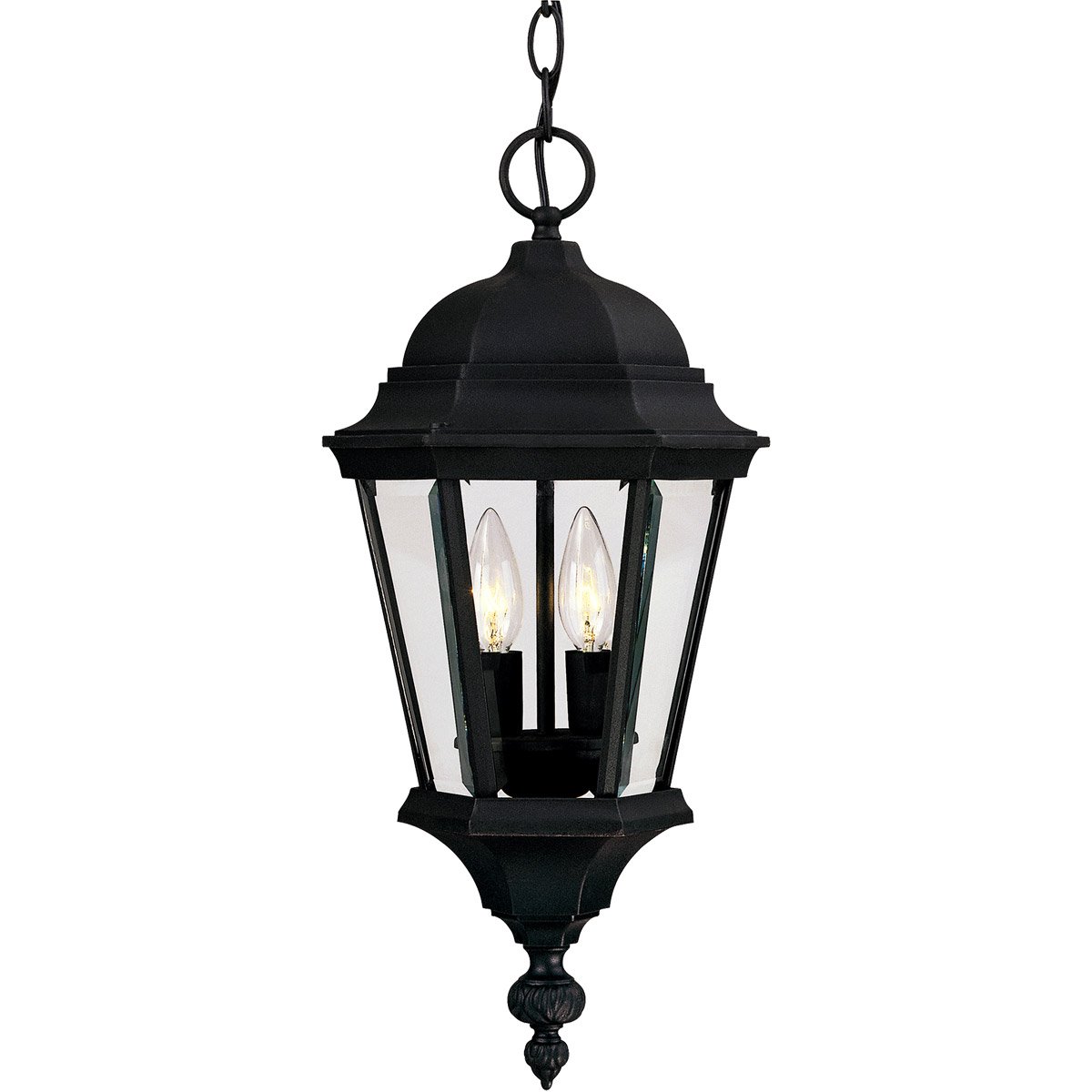 Wakefield 2 Light 9.25 inch Textured Black Outdoor Hanging Lantern
