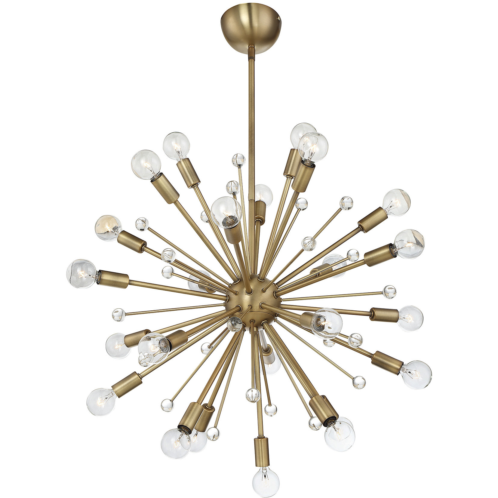 Galea 24 Light 23 inch Warm Brass Chandelier Ceiling Light, Essentials