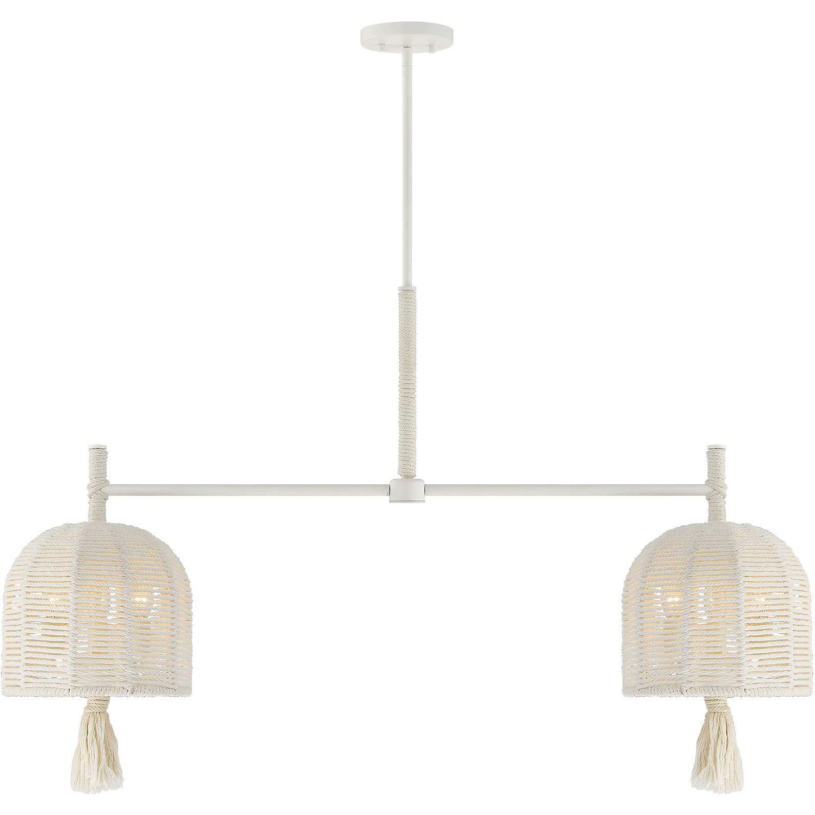 Lunara 6 Light 44 inch Cotton Chandelier Ceiling Light