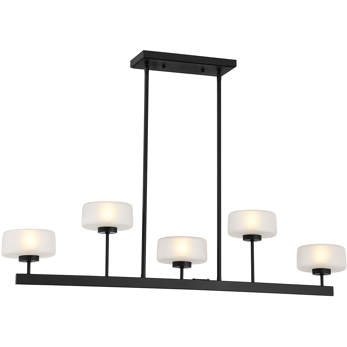 Falster LED 42 inch Matte Black Linear Chandelier Ceiling Light