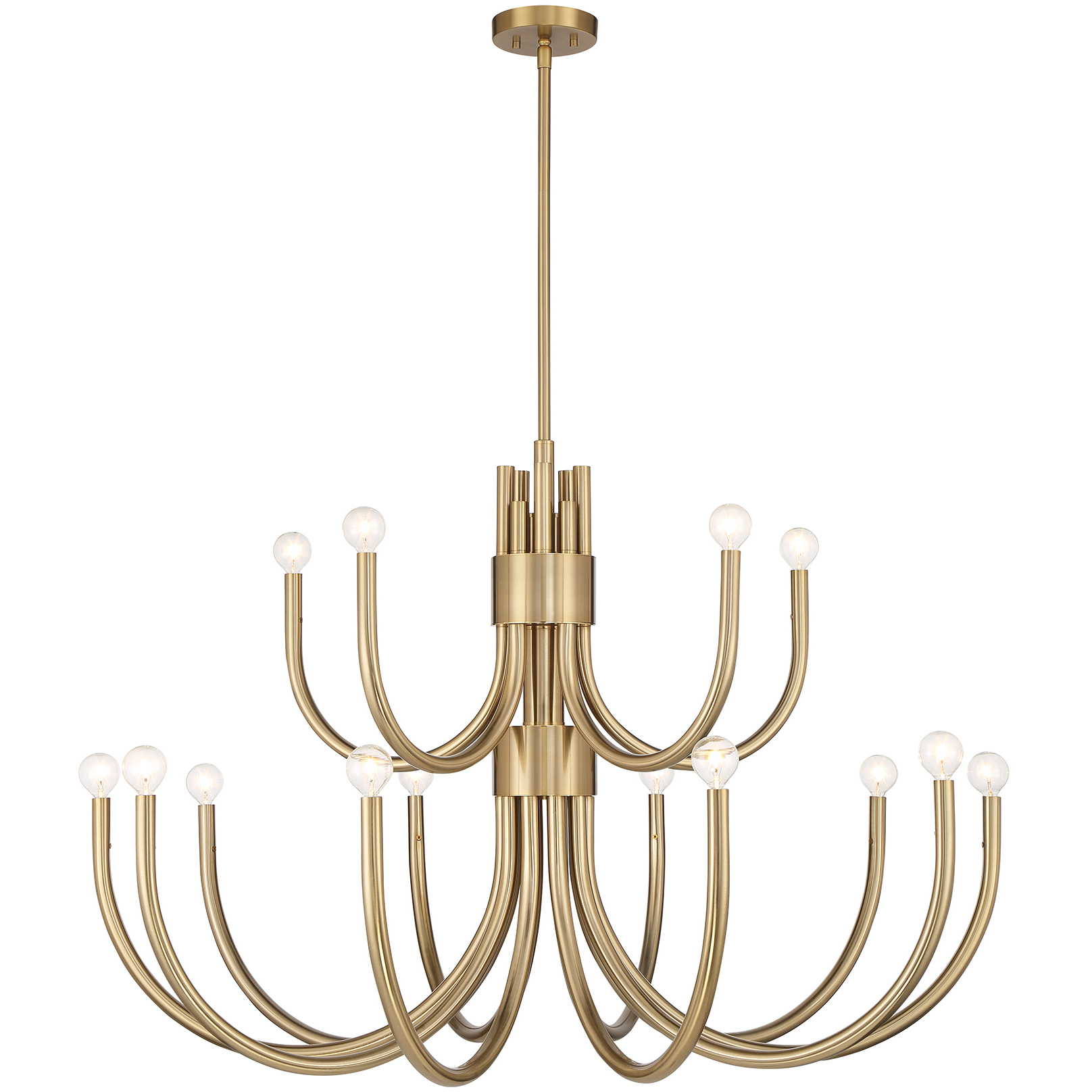 Savoy House 1-6682-15-127 Sorrento 15 Light 42 inch Noble Brass