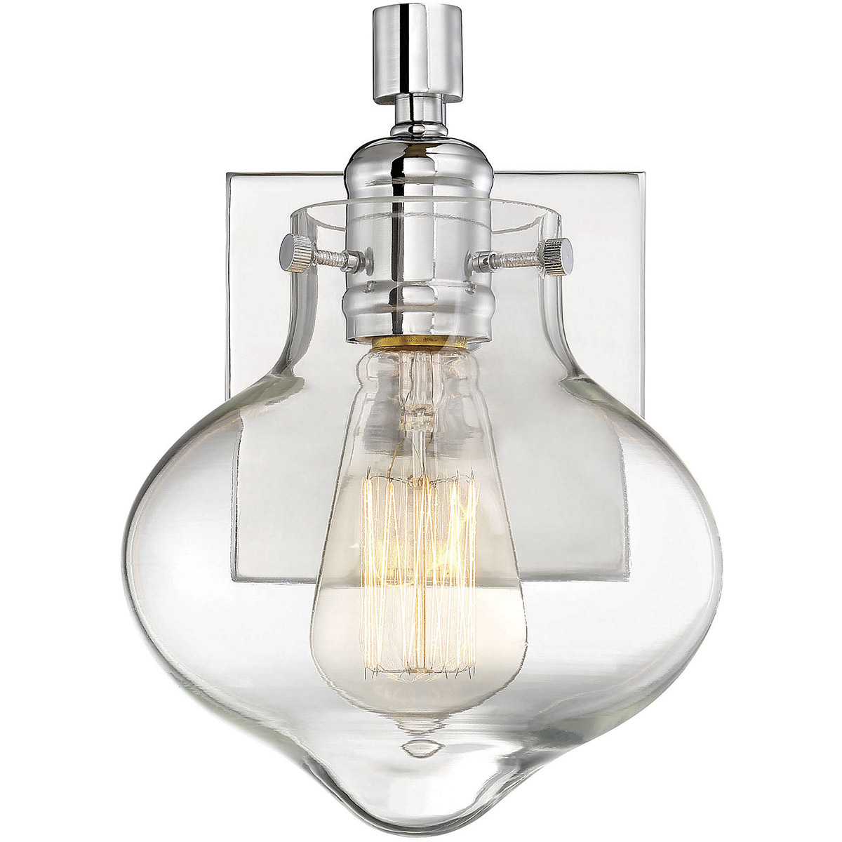 Allman 1 Light 6.5 inch Polished Chrome Sconce Wall Light
