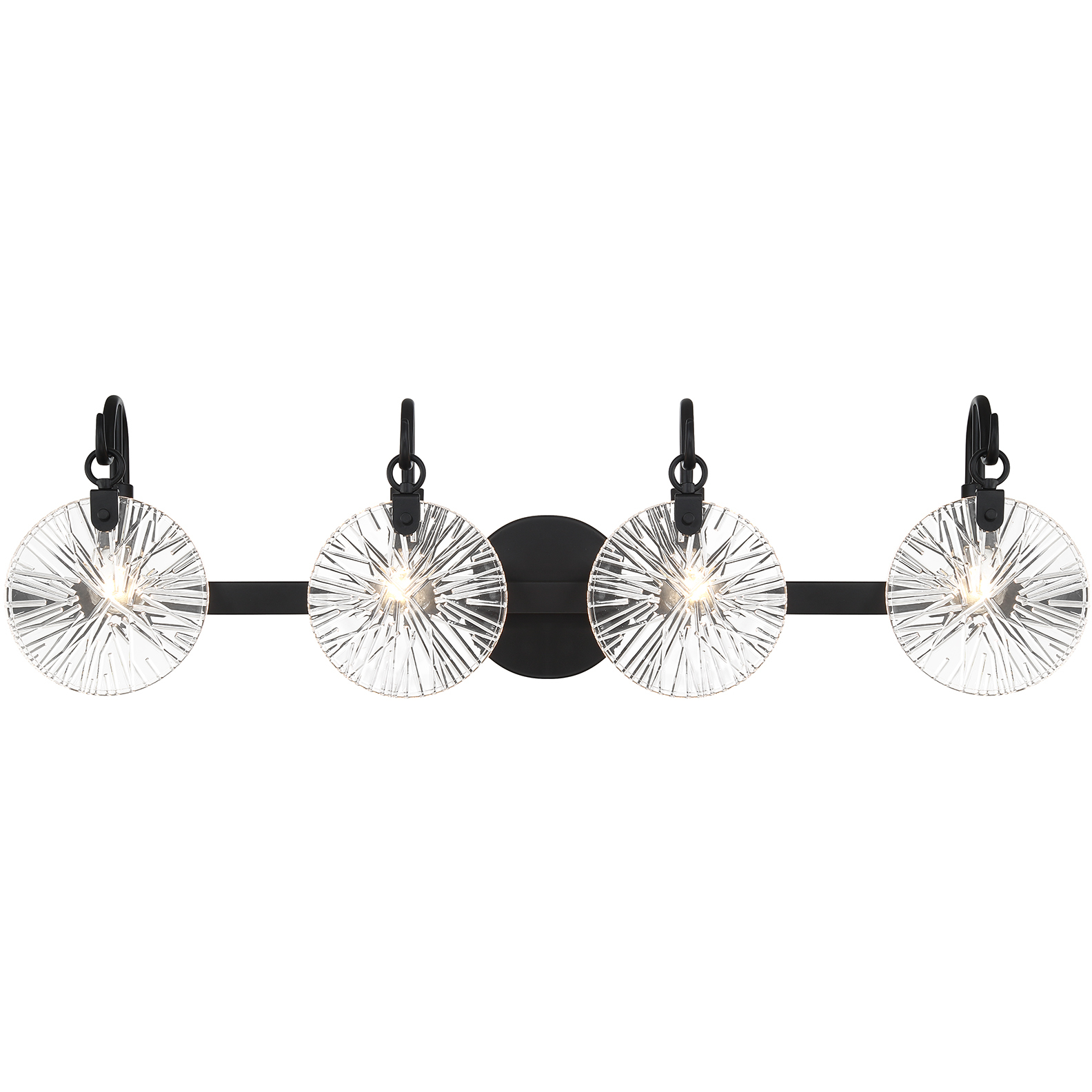 Addison 4 Light 32 inch Black Bathroom Vanity Light Wall Light