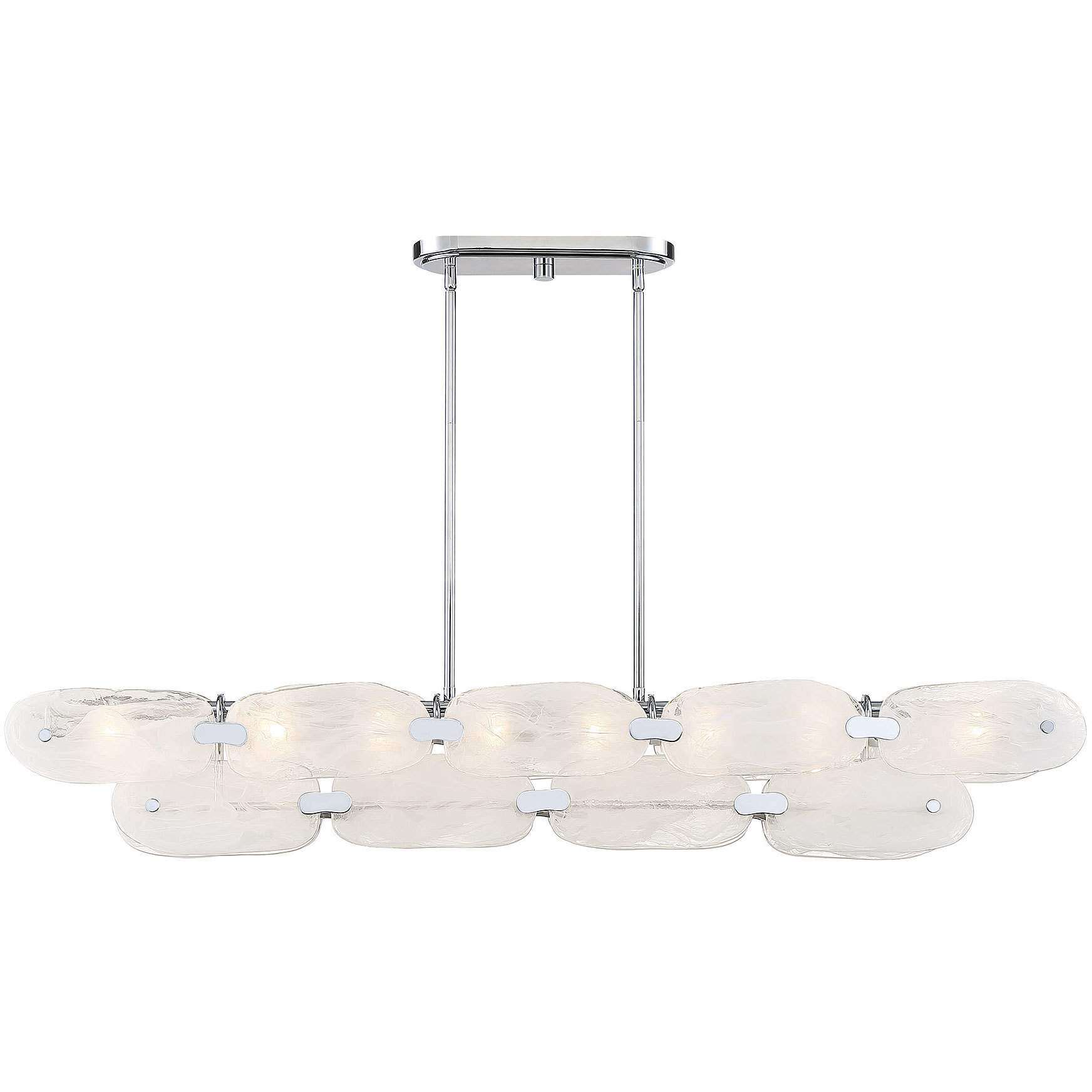 Vasare 8 Light 48 inch Polished Chrome Linear Chandelier Ceiling Light