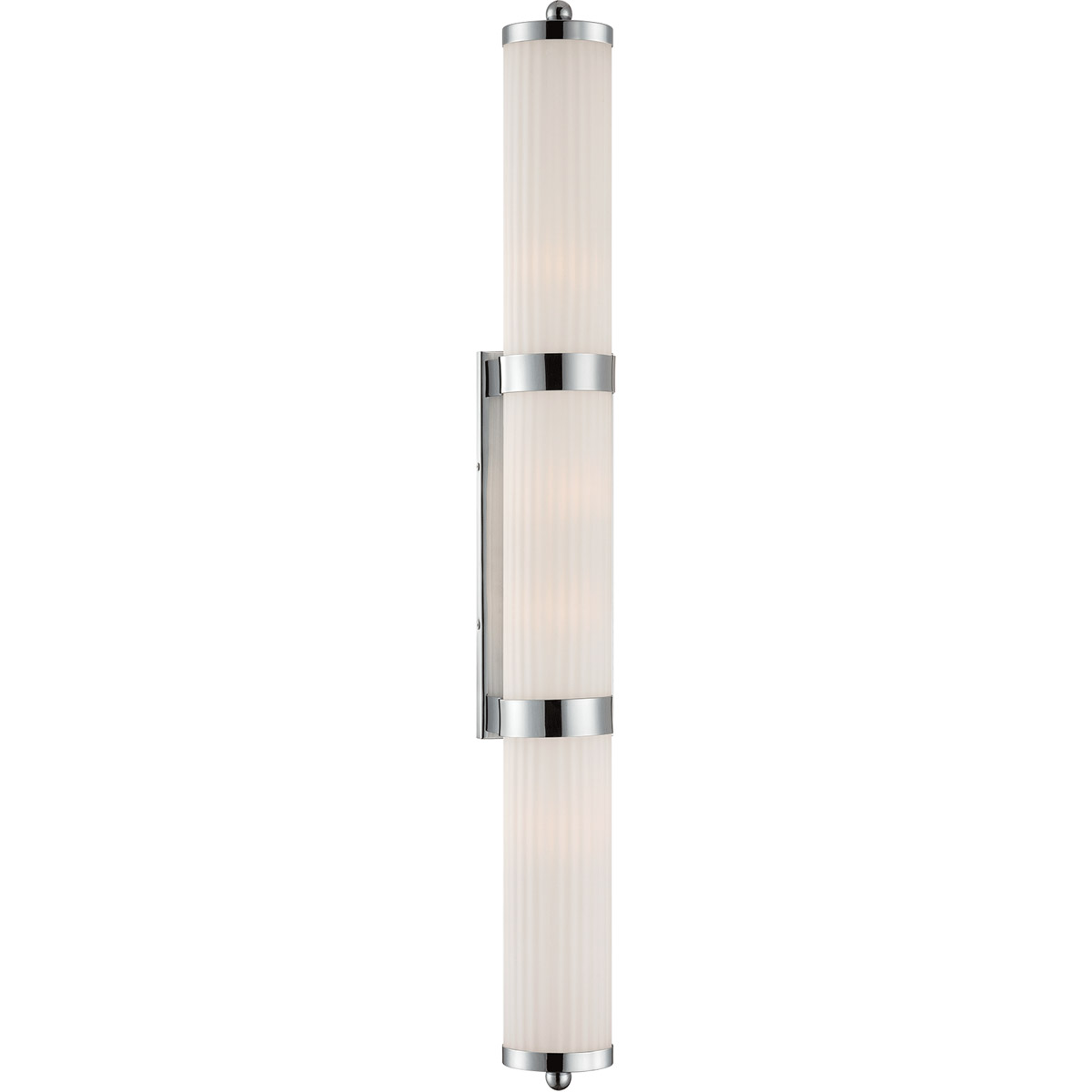 Lombard 4 Light 34 inch Polished Chrome Bath Light Wall Light