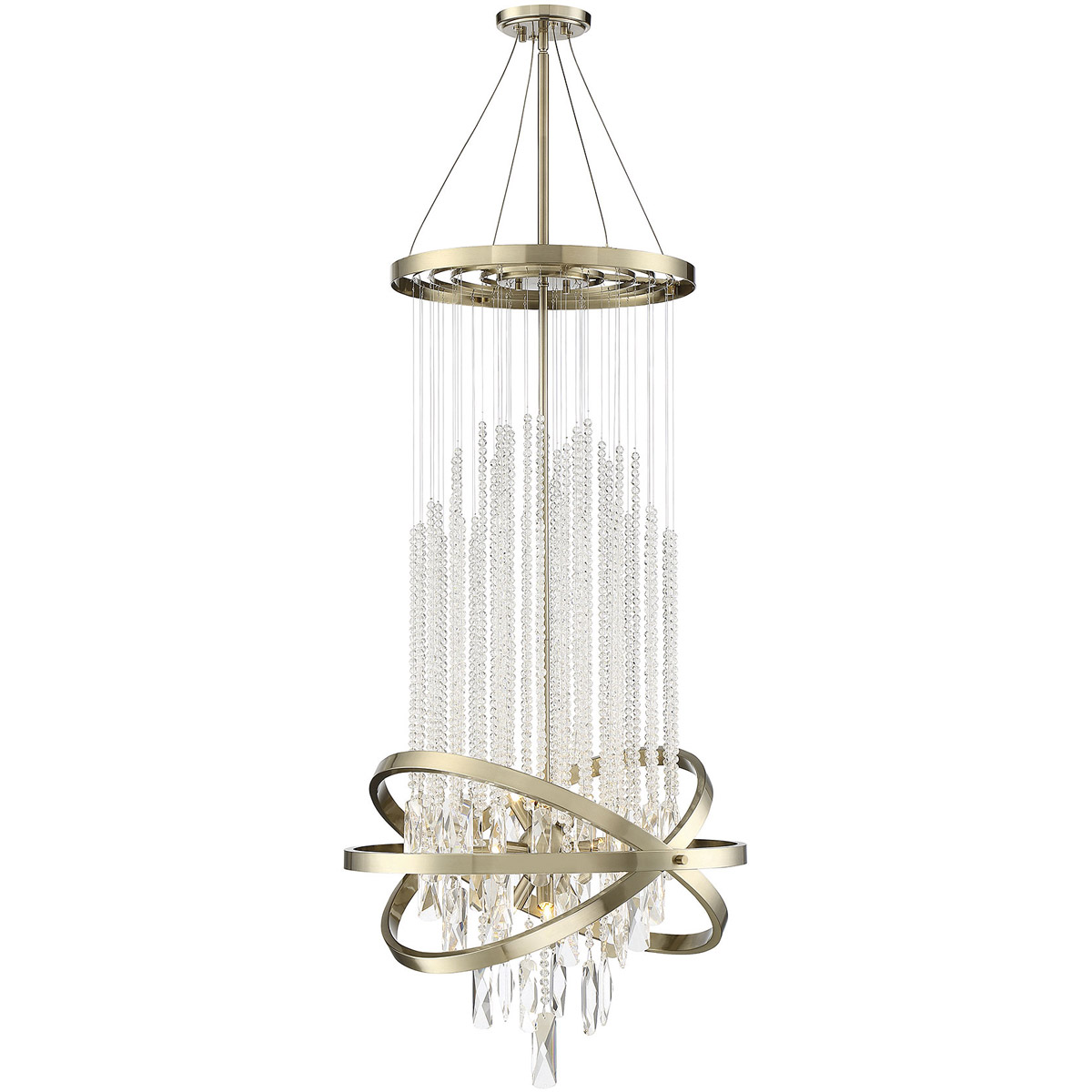 Mannheim 9 Light 21.45 inch Noble Brass Chandelier Ceiling Light
