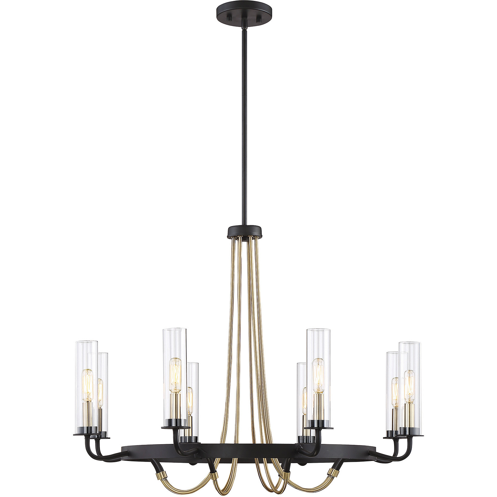 8 light chandelier with shades on sale