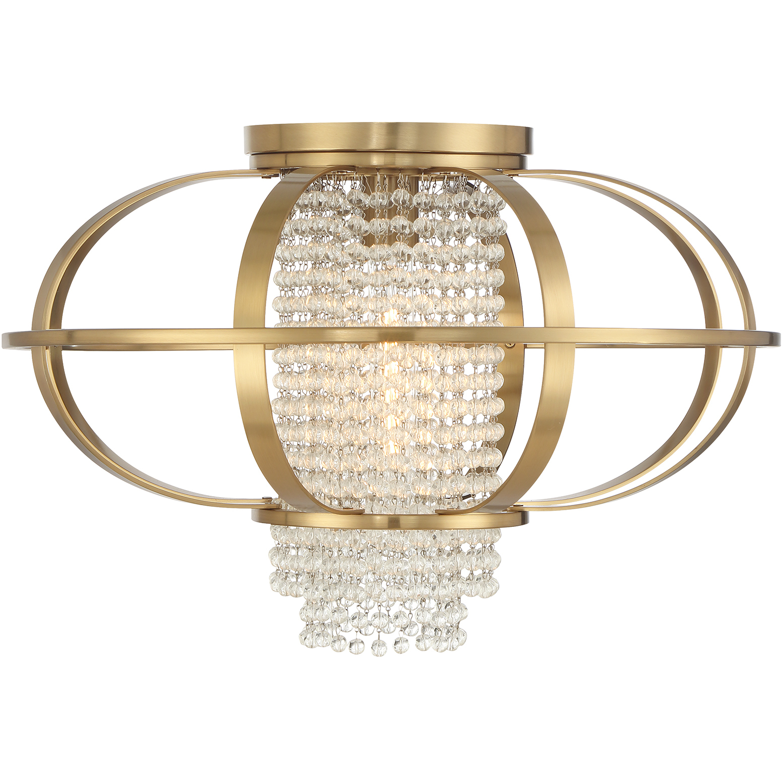 Savoy House 652181322 Idlewild 1 Light 20 inch Warm Brass Flush