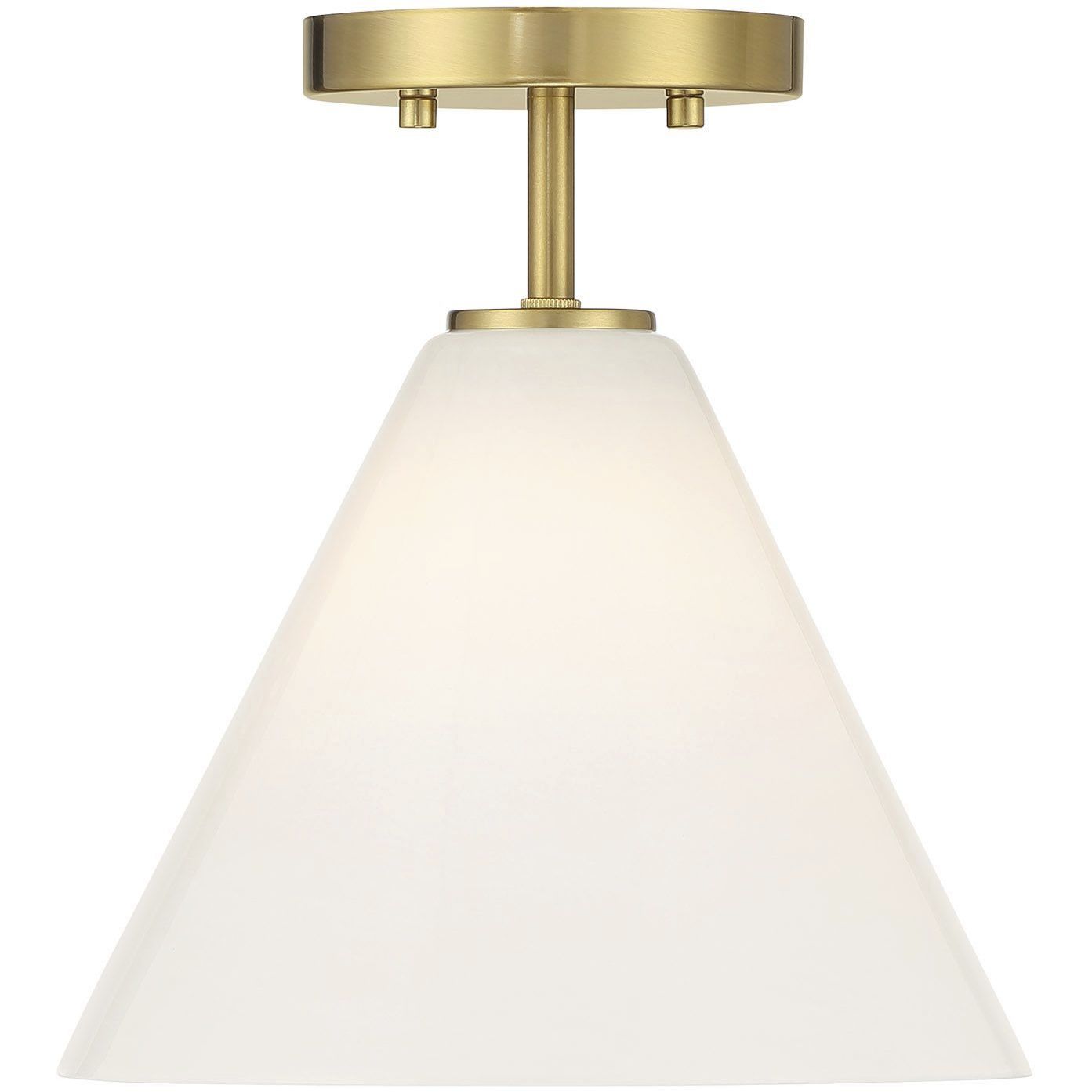Blair 1 Light 10 inch Warm Brass Mini-Pendant or Semi-Flush Ceiling Light