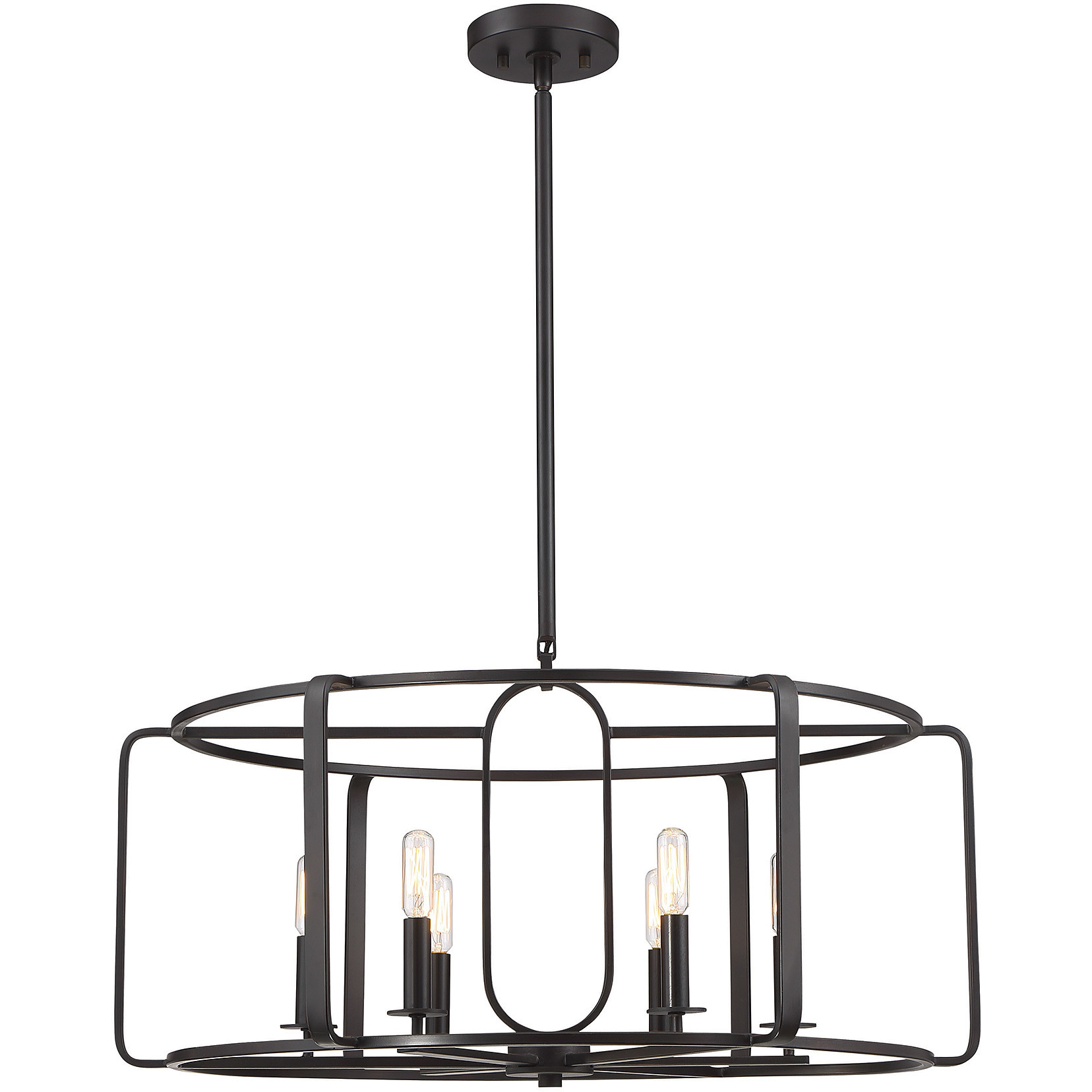 Santina 6 Light 28 inch English Bronze Chandelier Ceiling Light