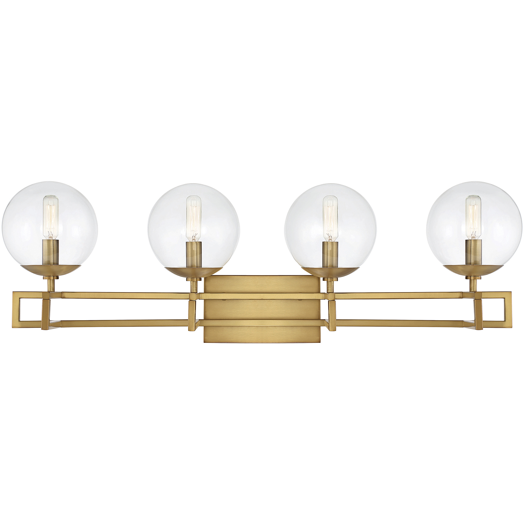 Crosby 4 Light 33 inch Warm Brass Bathroom Vanity Light Wall Light, Essentials