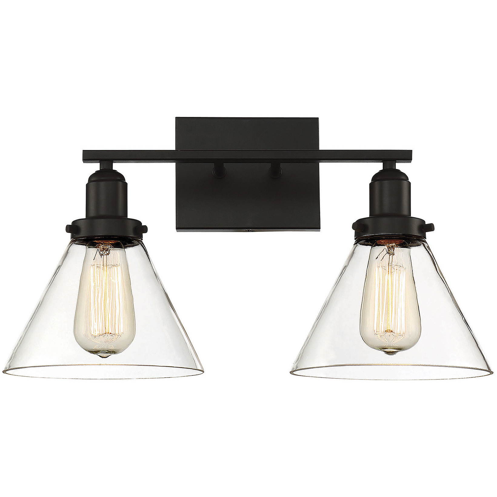 Drake 2 Light 17.75 inch English Bronze Bathroom Vanity Light Wall Light, Essentials