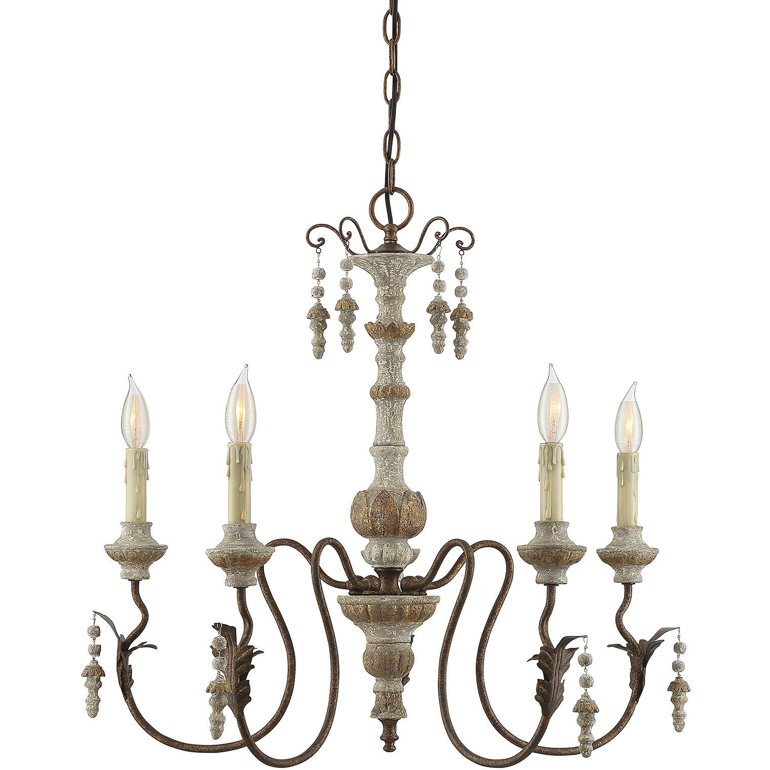 Dauphin 5 Light 26 inch Avignon Chandelier Ceiling Light
