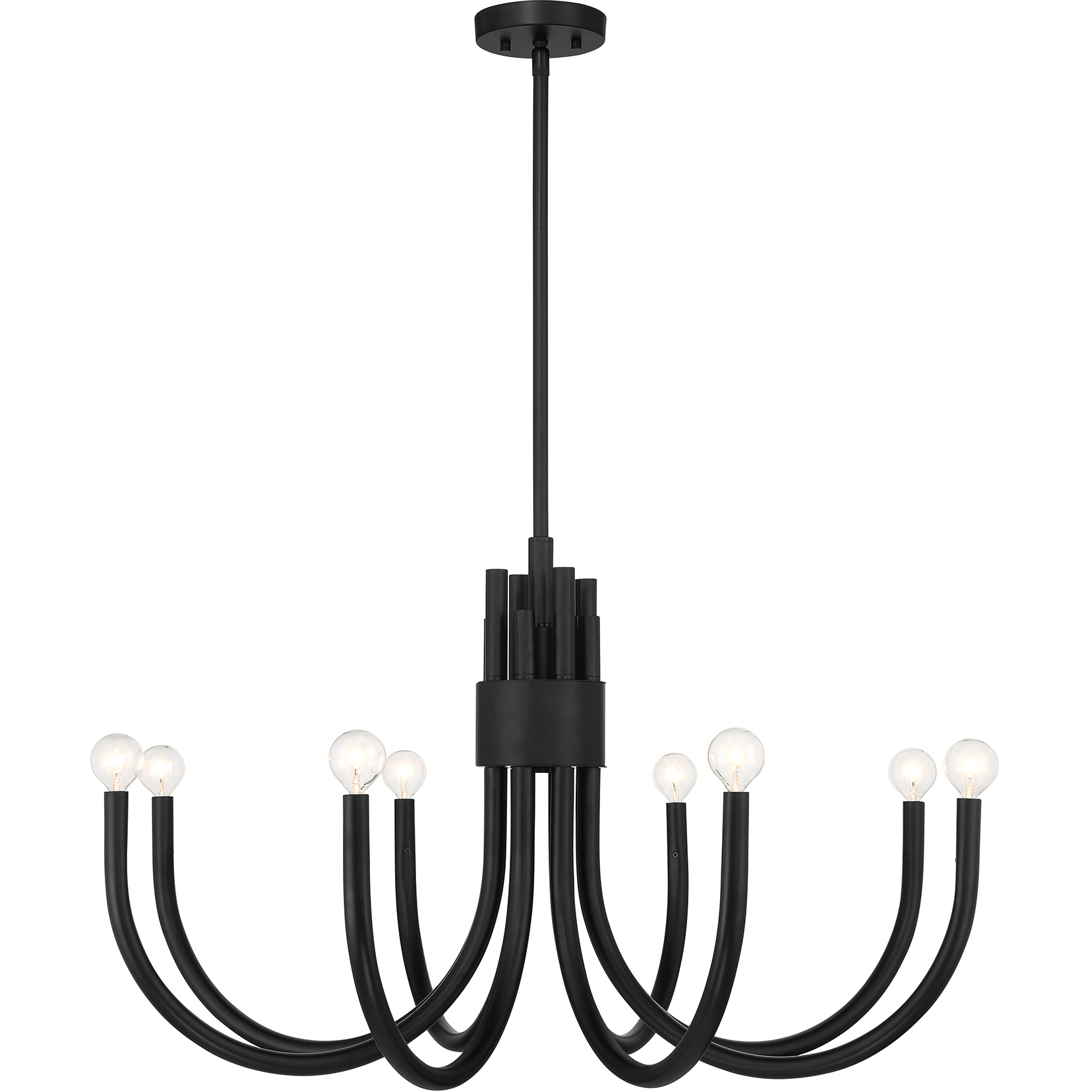 Savoy House 1-6680-8-89 Sorrento 8 Light 34 inch Matte Black