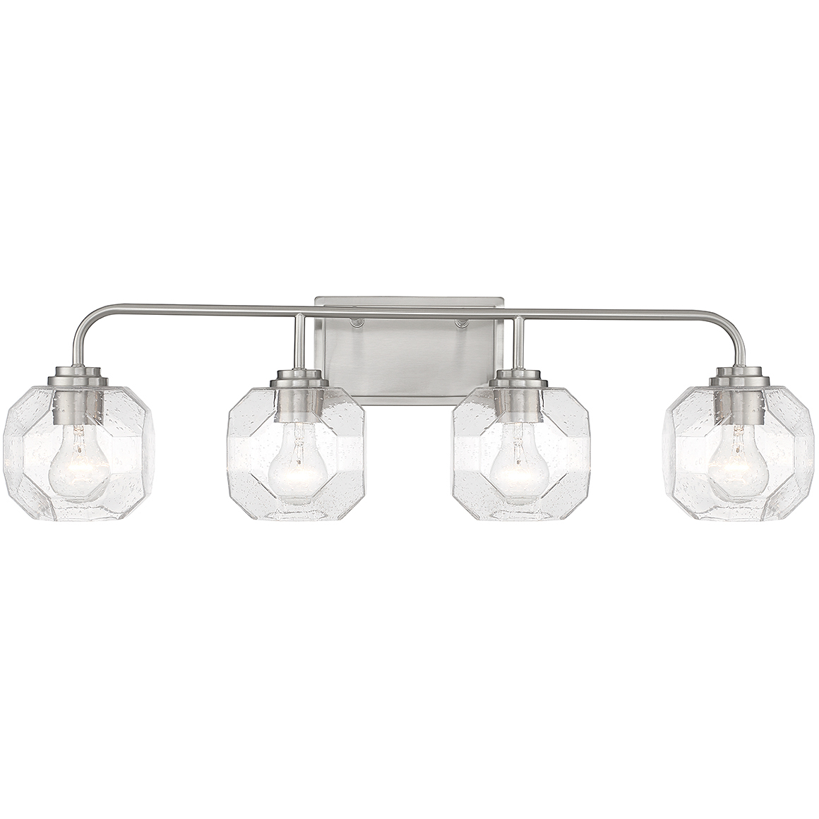 Baldwin 4 Light 32 inch Satin Nickel Bathroom Vanity Light Wall Light, Lighting One