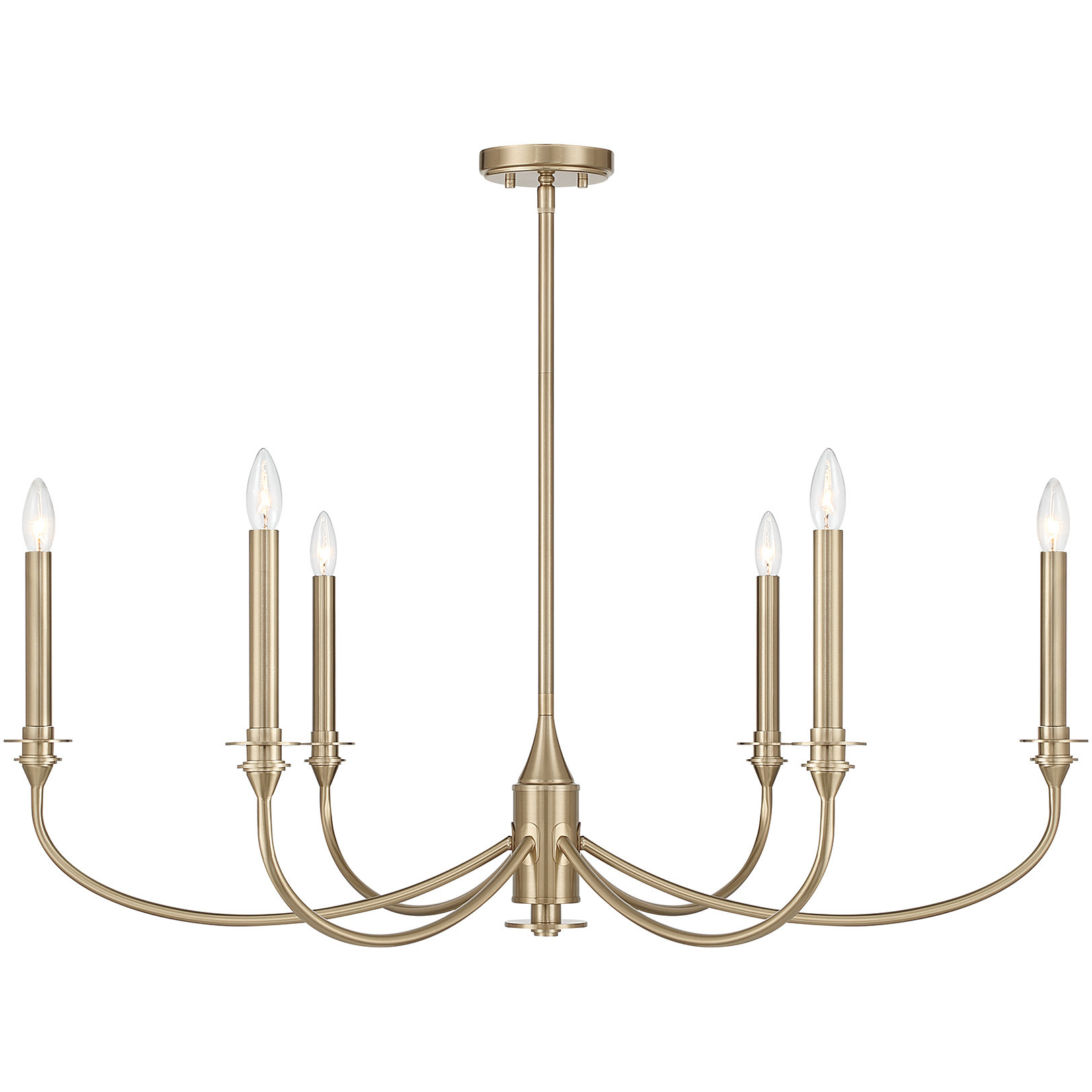 Coventry 6 Light 40 inch Noble Brass Chandelier Ceiling Light, Essentials