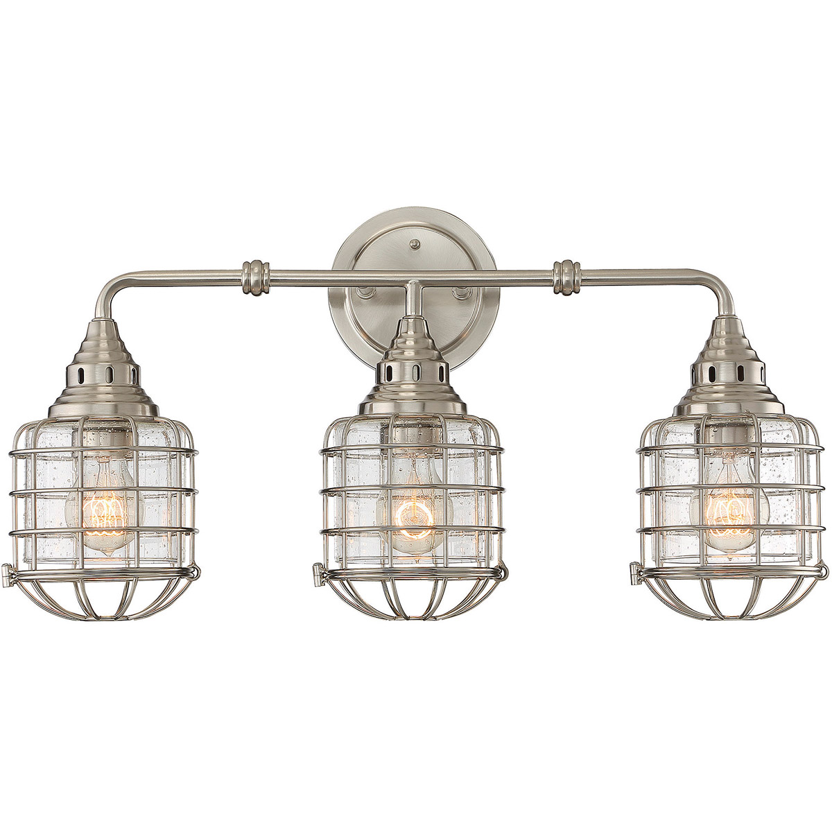 Connell 3 Light 23.25 inch Satin Nickel Bath Light Wall Light