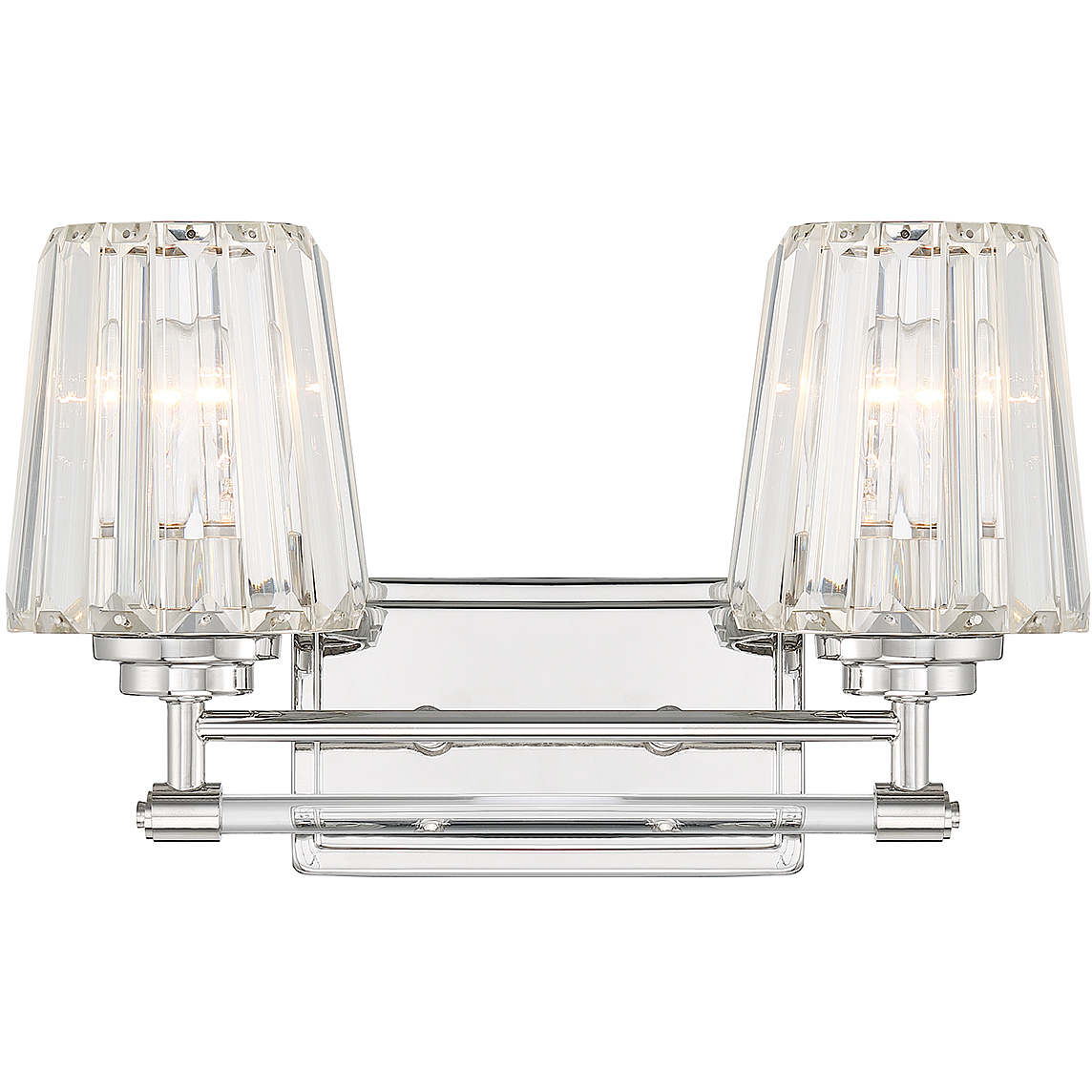 Garnet 2 Light 16 inch Polished Nickel Bathroom Vanity Light Wall Light