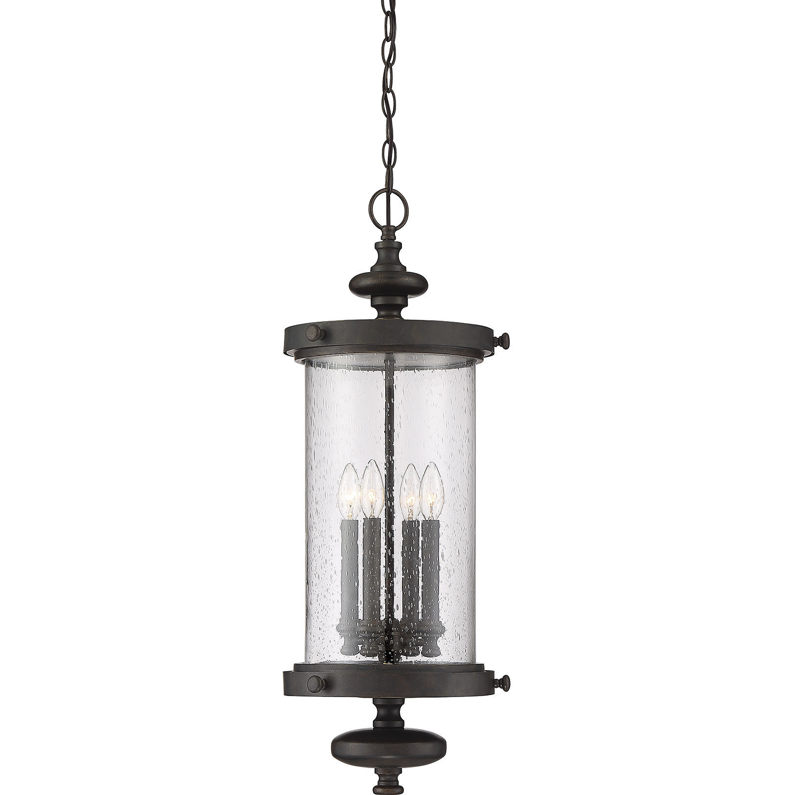 Palmer 4 Light 12.5 inch Walnut Patina Outdoor Hanging Lantern