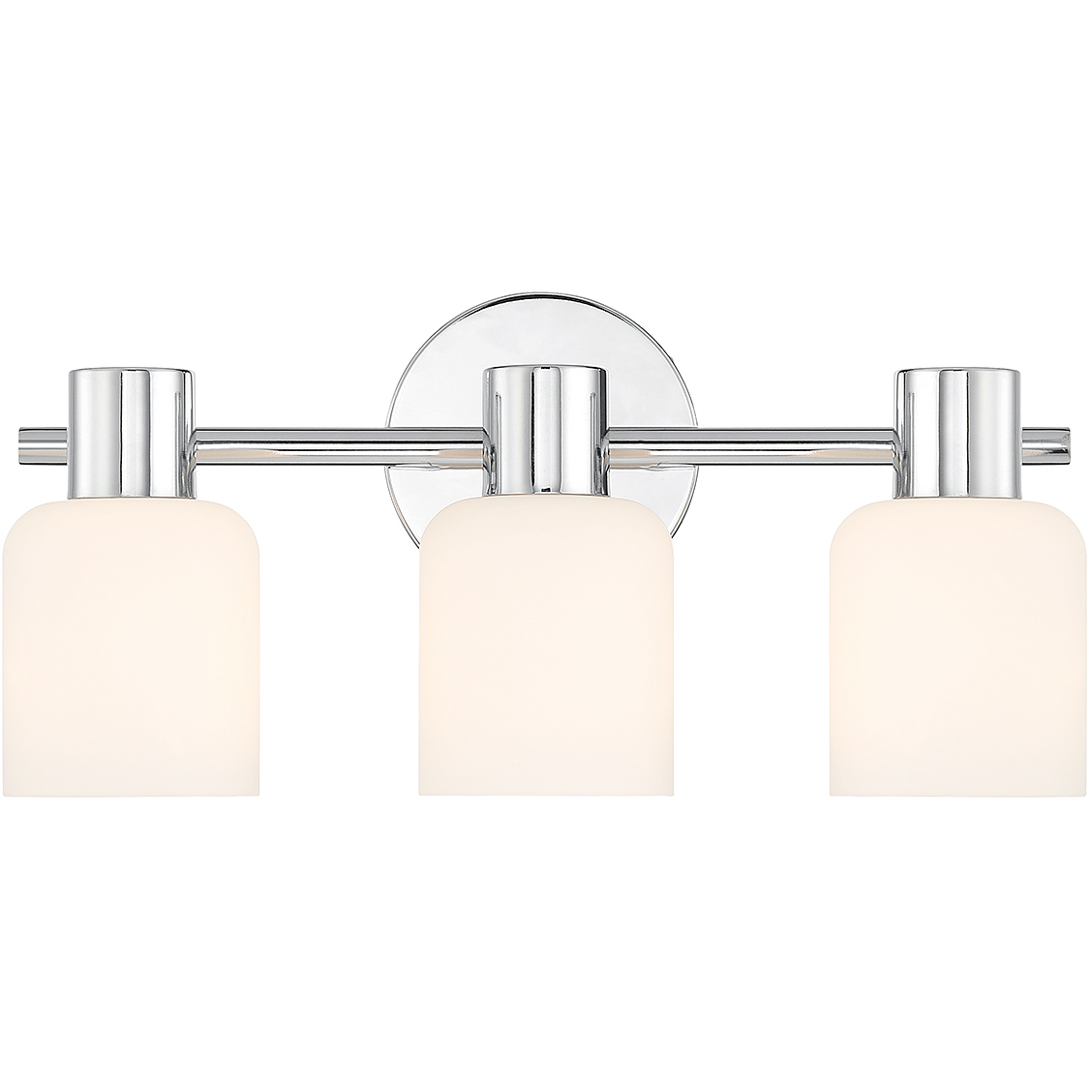 Strand 3 Light 16.75 inch Chrome Bathroom Vanity Light Wall Light, Lighting One
