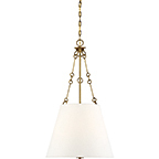Austin 4 Light 18 inch Warm Brass Pendant Ceiling Light, Essentials