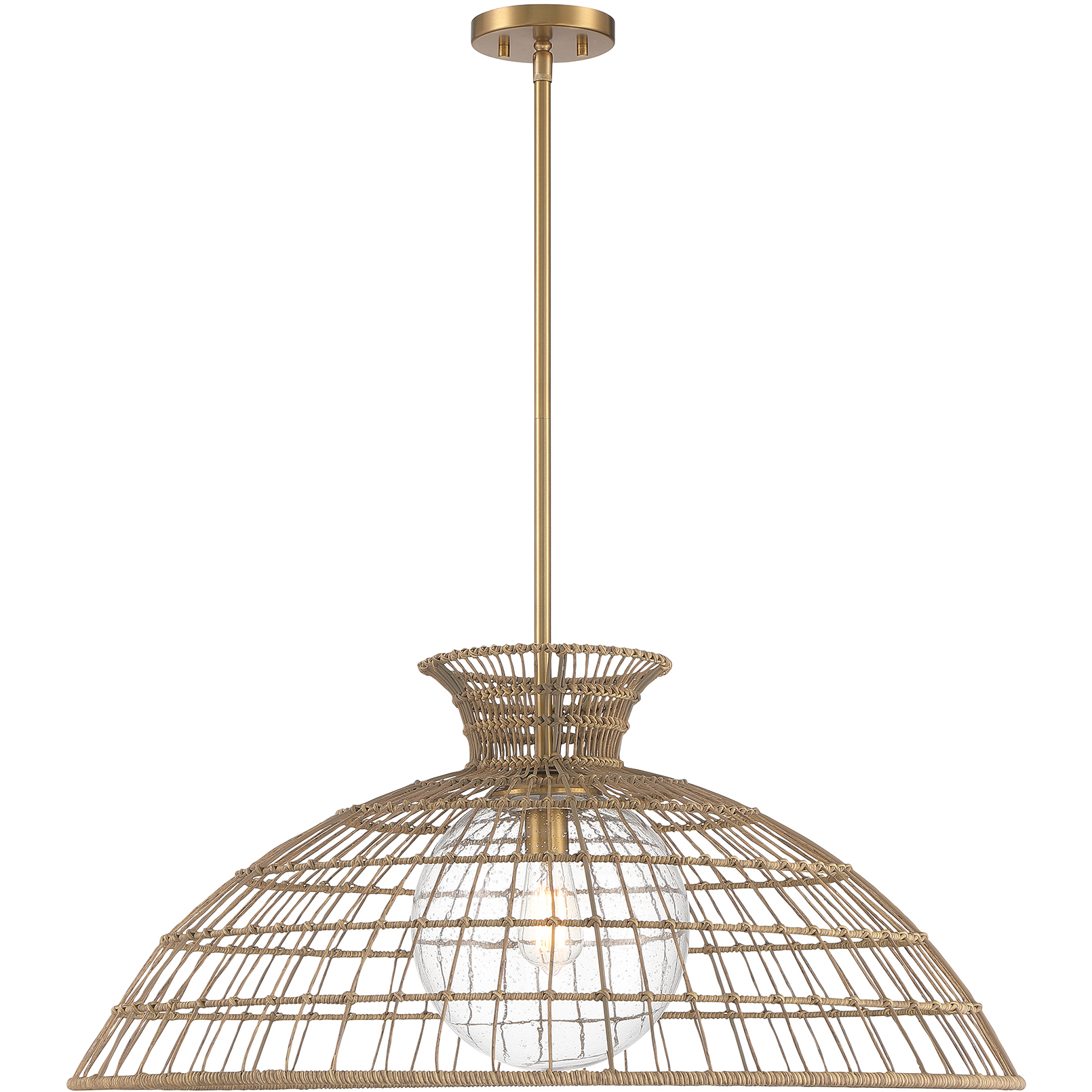 Savoy House 7-6427-1-322 Lanai 1 Light 32 inch Warm Brass Pendant