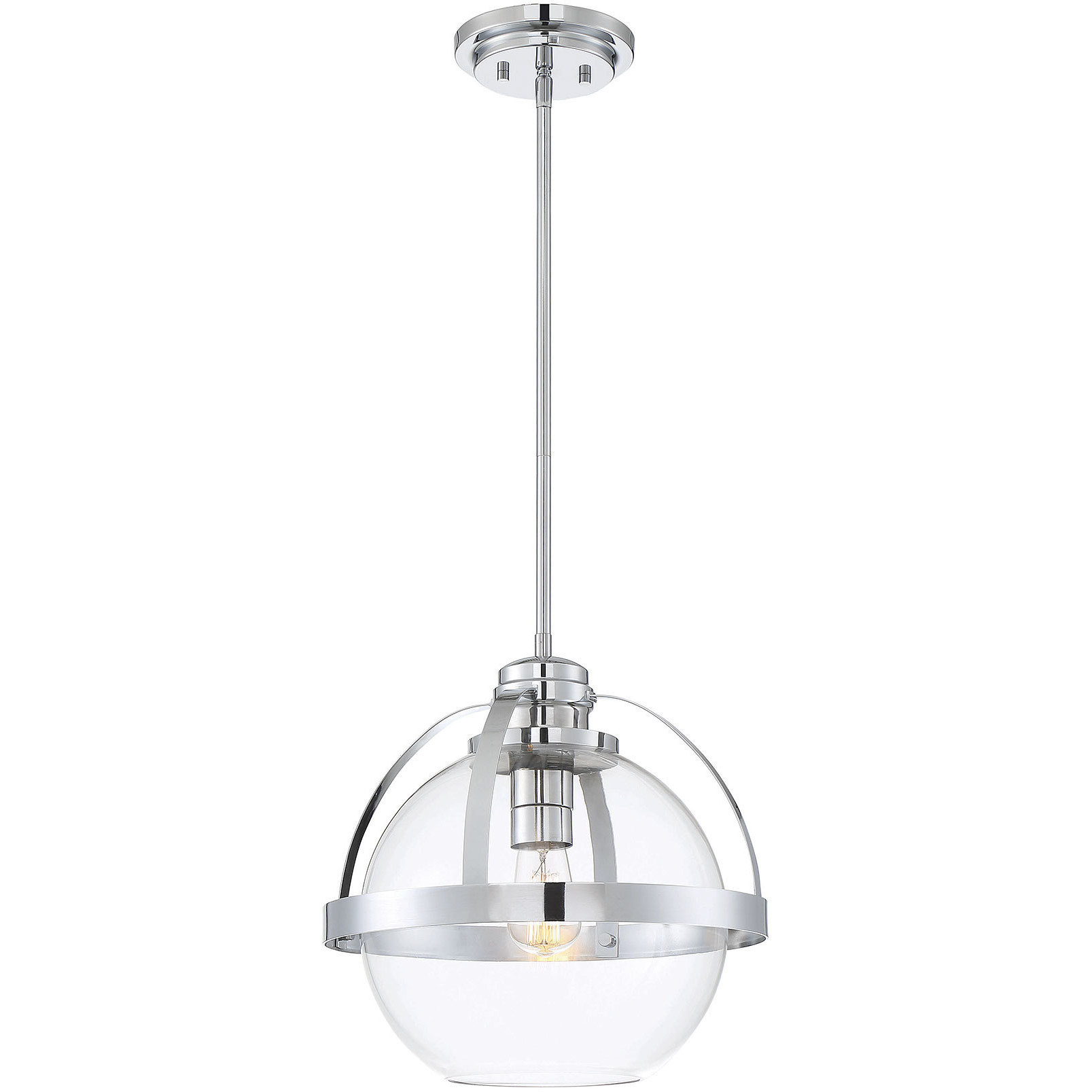 Pendleton 1 Light 14 inch Polished Chrome Pendant Ceiling Light, Essentials