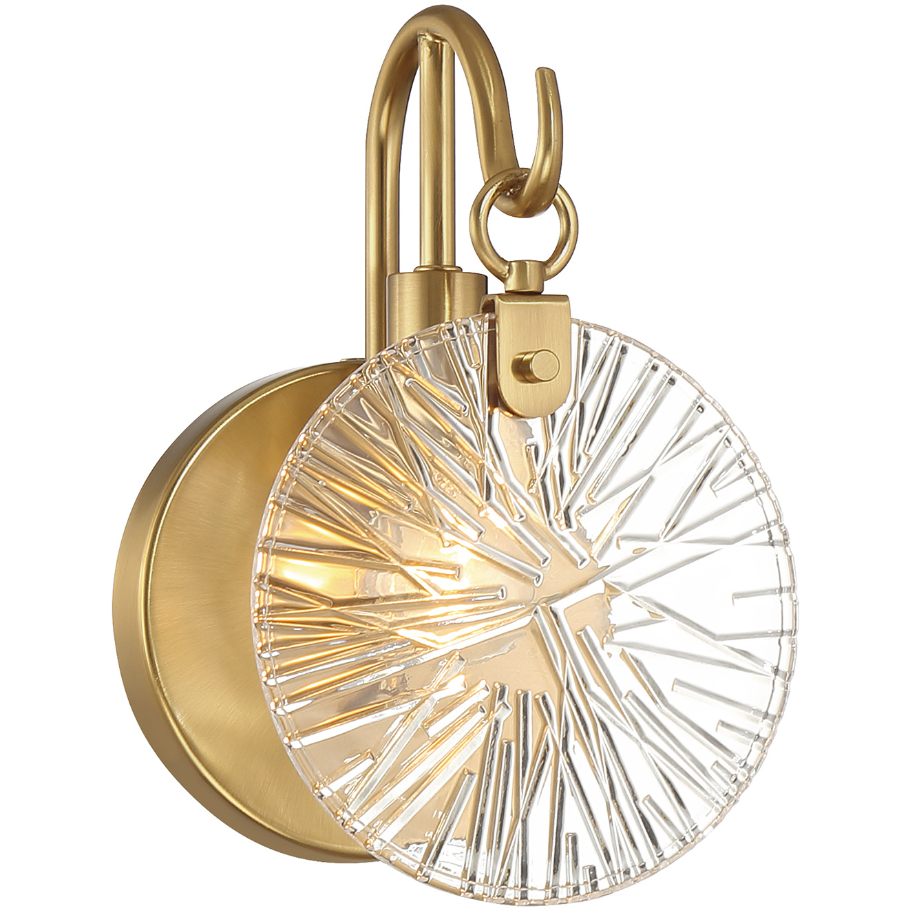 Addison 1 Light 5.75 inch Warm Brass Bathroom Vanity Light Wall Light