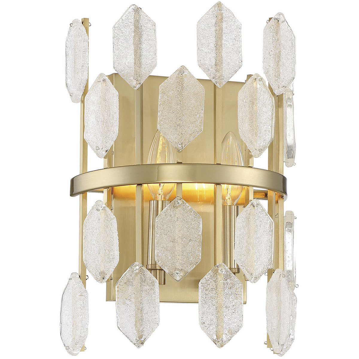 Royale 2 Light 9 inch Noble Brass Sconce Wall Light