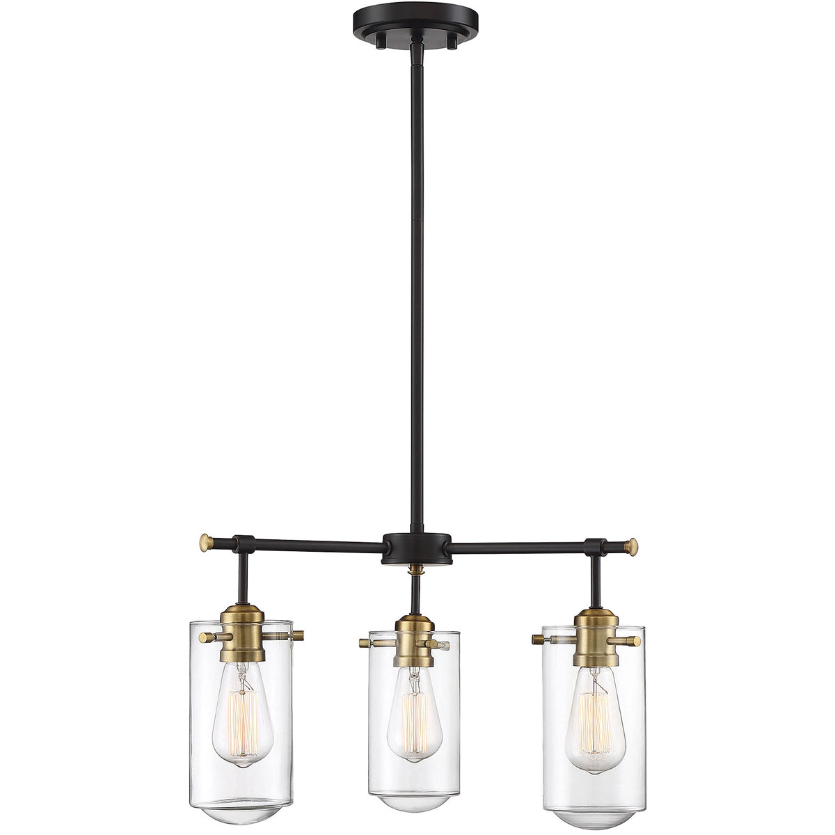Clayton 3 Light 20 inch English Bronze/Warm Brass Chandelier Ceiling Light