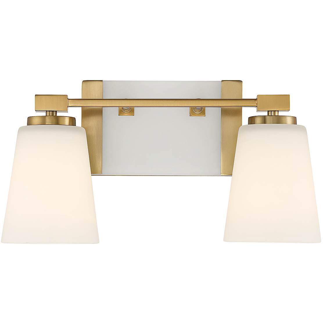 Darby 2 Light 15.25 inch Warm Brass Bathroom Vanity Light Wall Light
