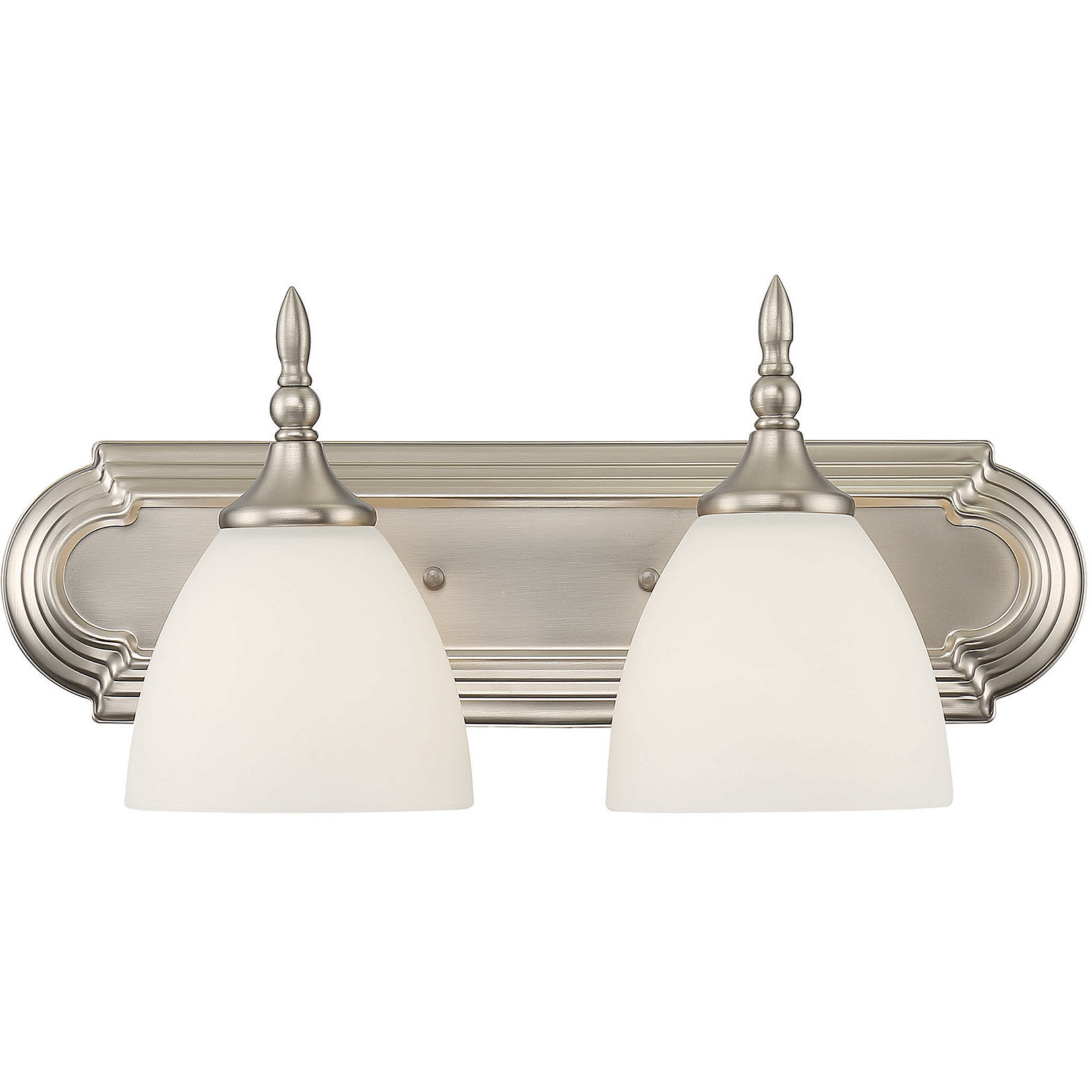Herndon 2 Light 18 inch Satin Nickel Bathroom Vanity Light Wall Light, Essentials