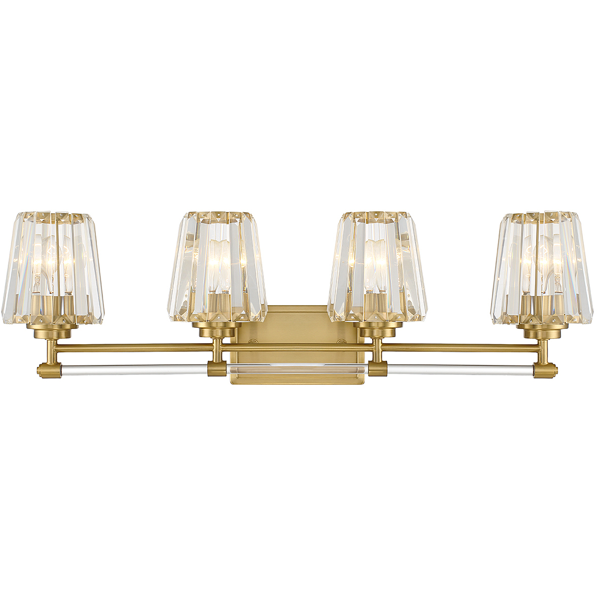 Garnet 4 Light 32 inch Warm Brass Bathroom Vanity Light Wall Light