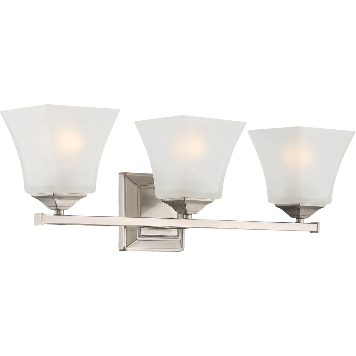 Castel 3 Light 24 inch Satin Nickel Bath Light Wall Light