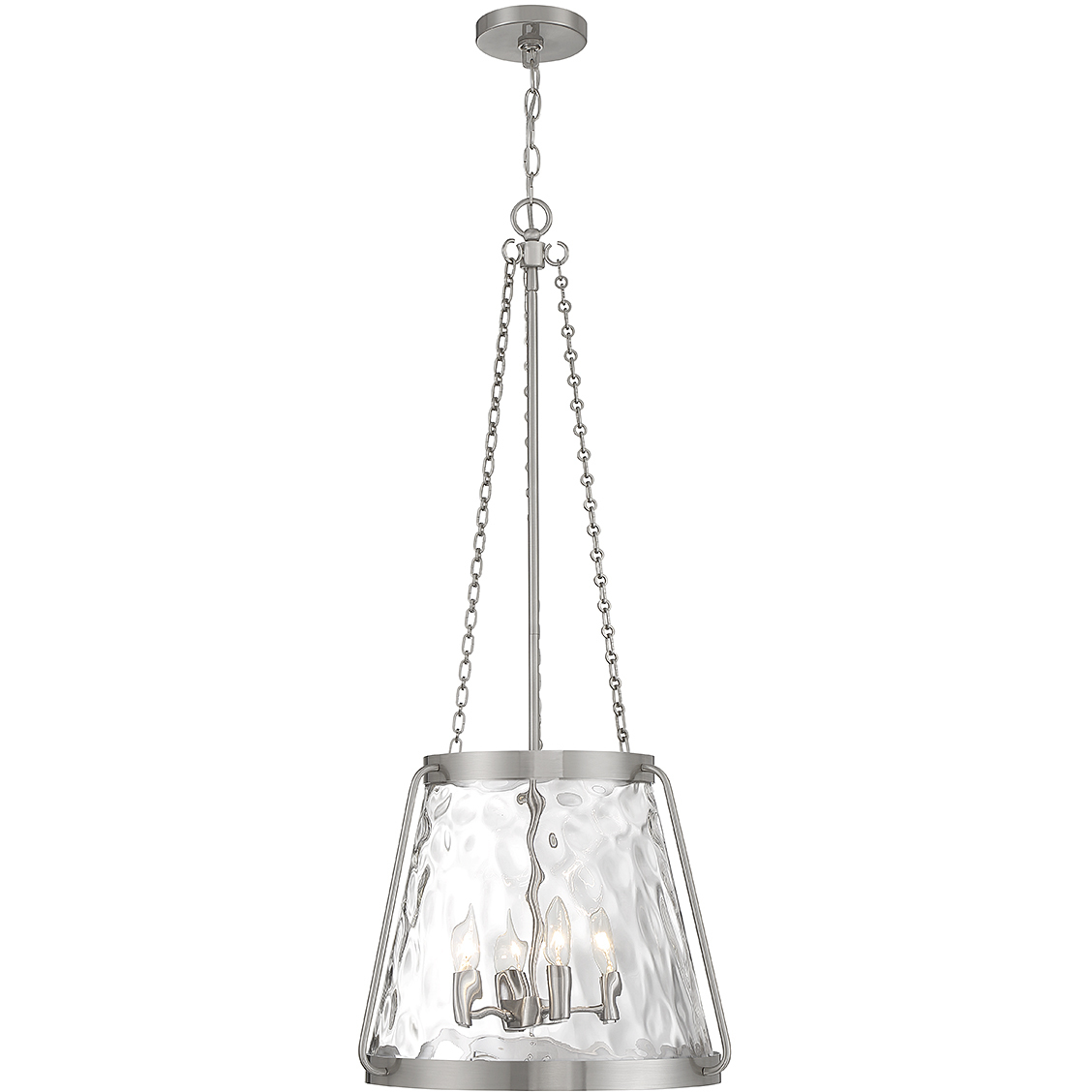 Crawford 4 Light 18 inch Satin Nickel Pendant Ceiling Light