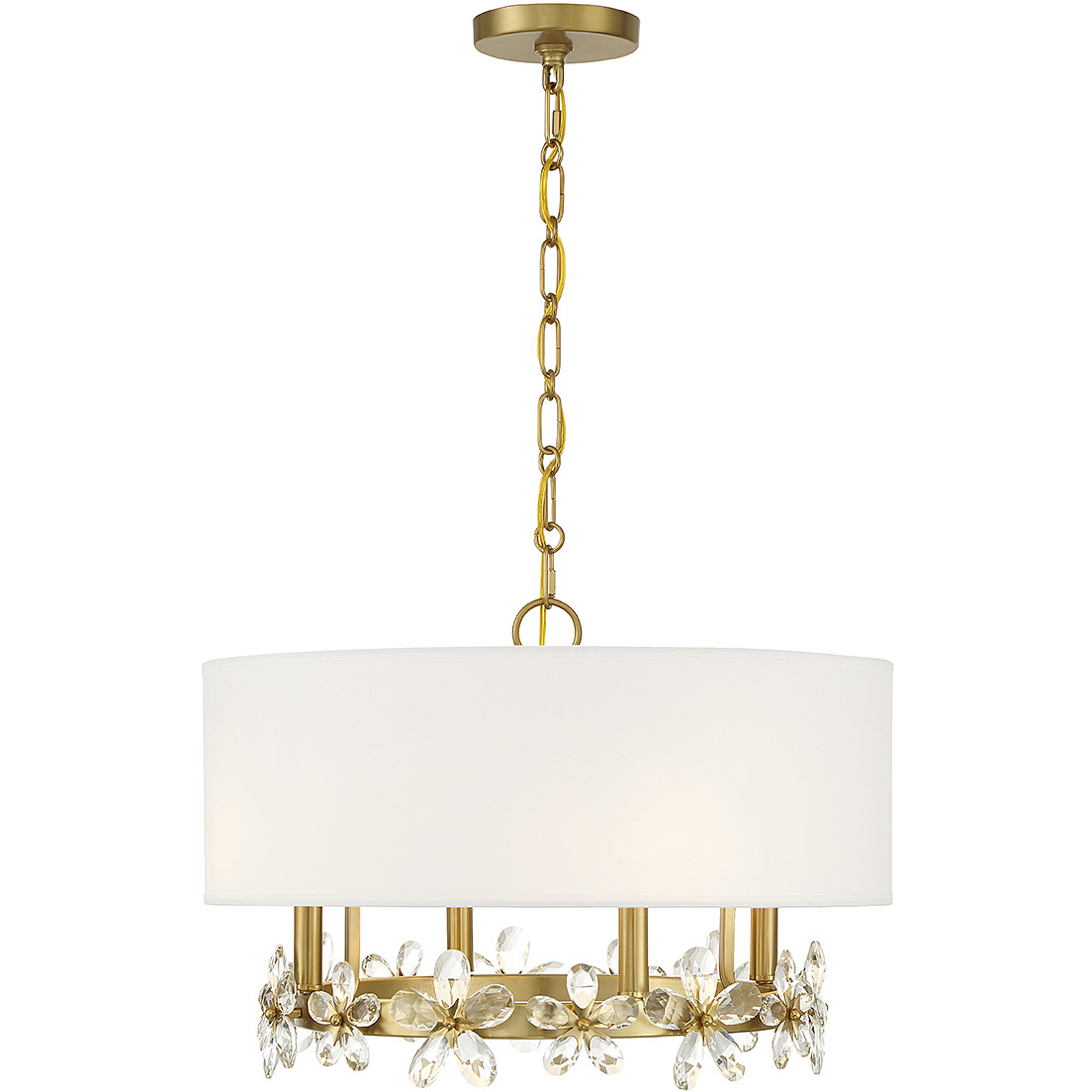 Savoy House 7-4366-4-322 Dahlia 4 Light 21 inch Warm Brass