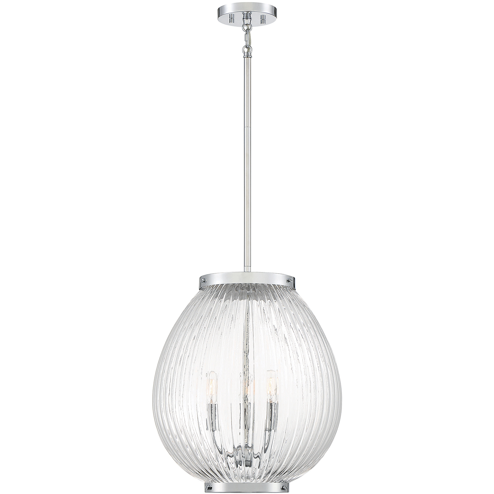Welles 3 Light 16 inch Polished Chrome Pendant Ceiling Light, Essentials