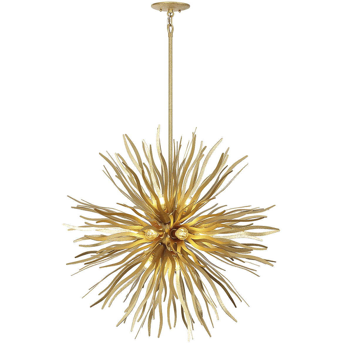 Killiam 16 Light 36 inch Cavalier Gold Pendant Ceiling Light