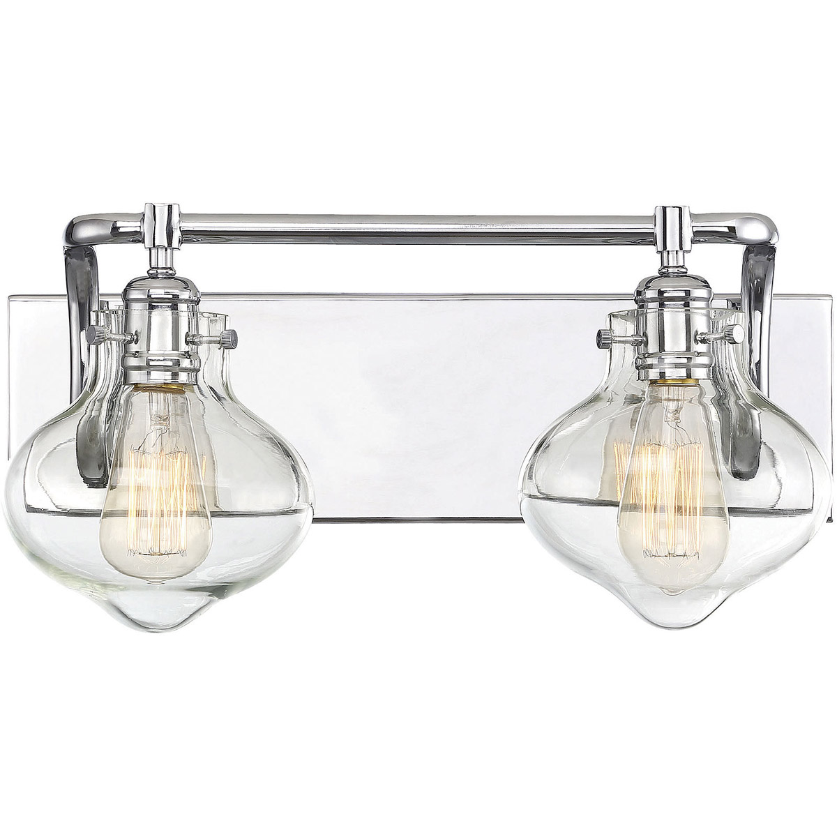 Allman 2 Light 17.75 inch Polished Chrome Bath Light Wall Light