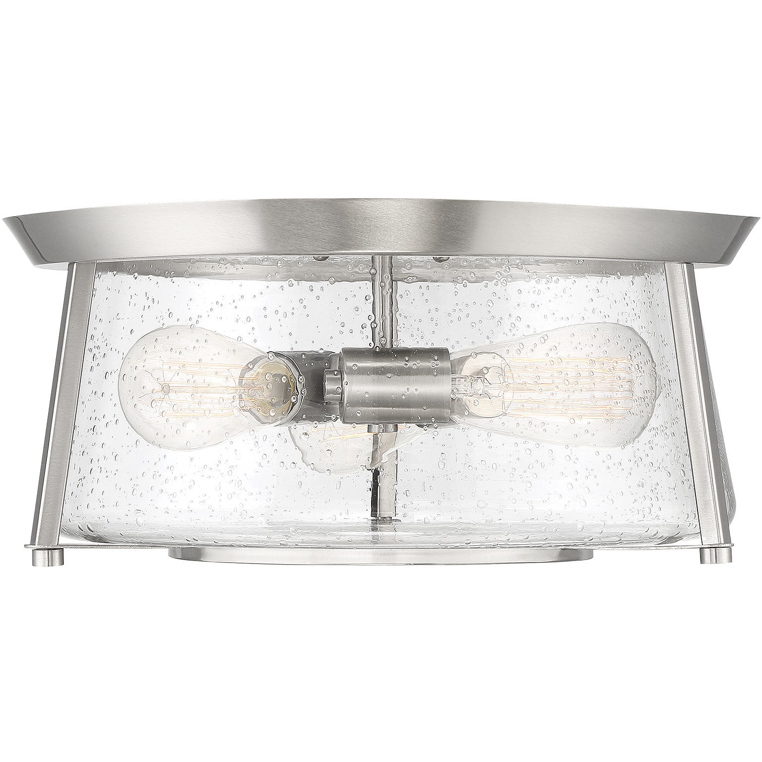 Dash 3 Light 16 inch Satin Nickel Flush Mount Ceiling Light, Essentials