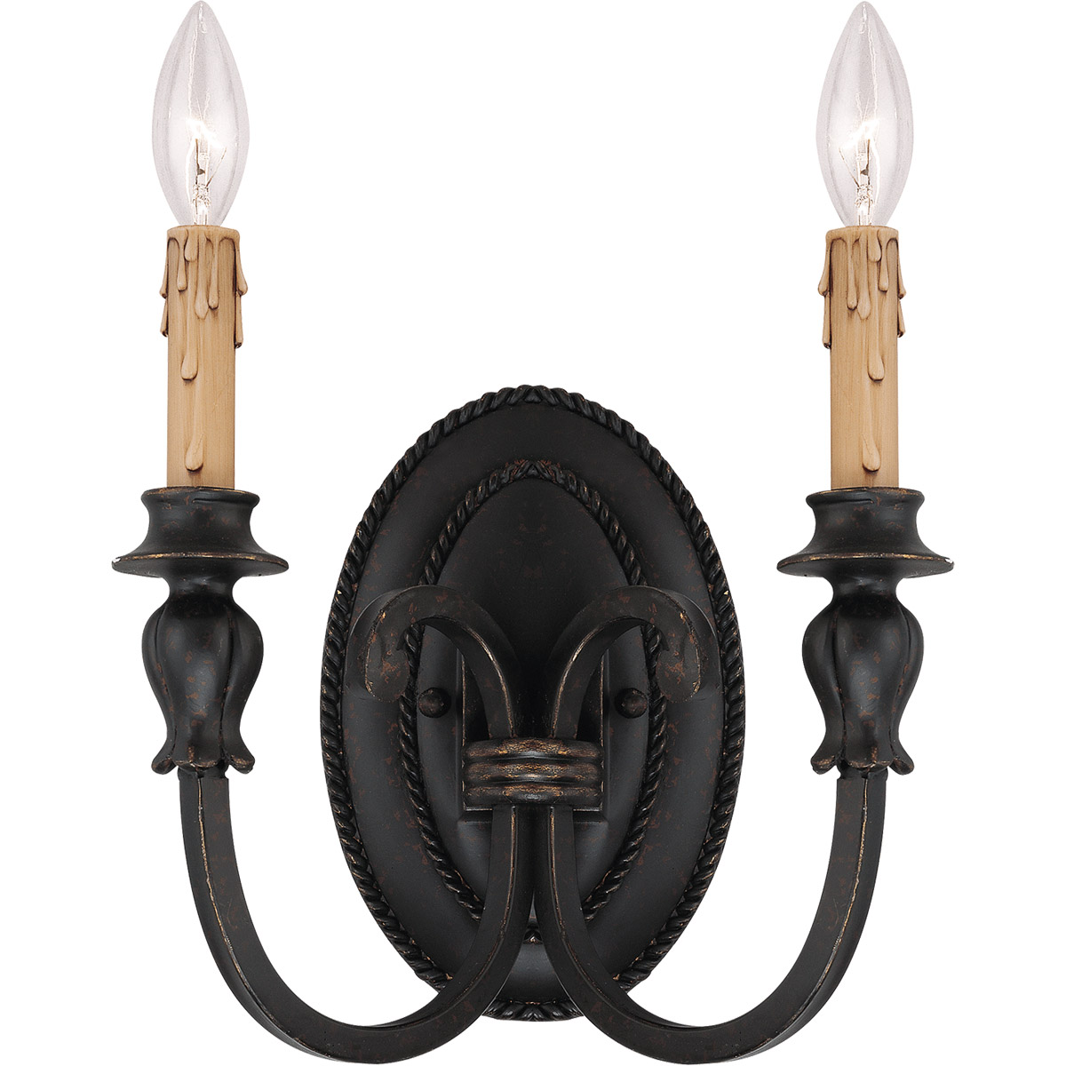 Provence 2 Light 11 inch Antique Copper Sconce Wall Light
