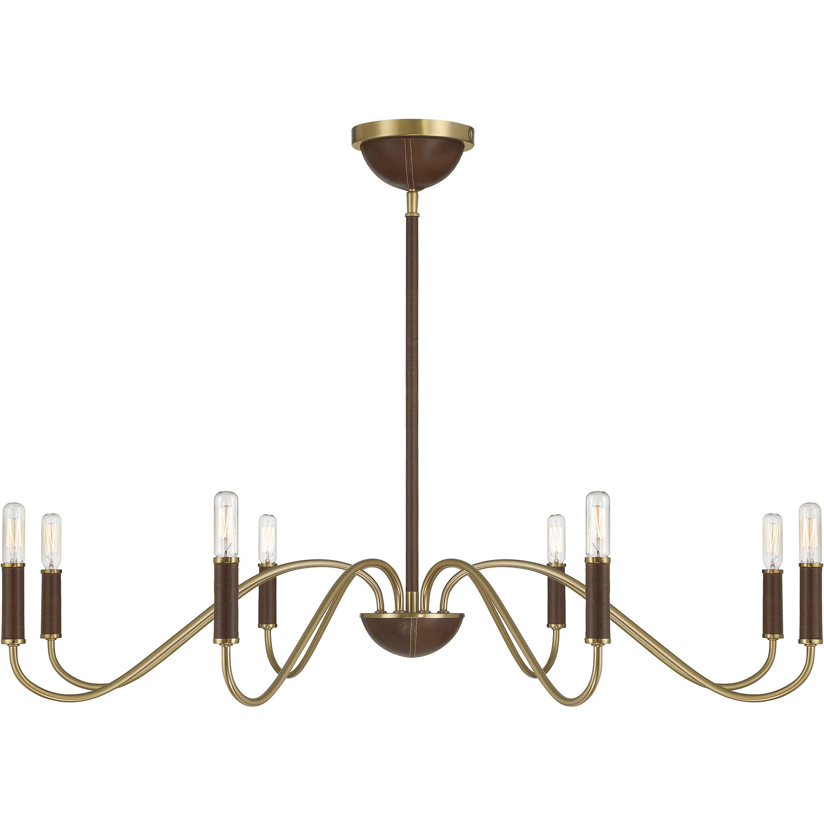 Savoy House 1-2748-8-322 Abeline 8 Light 39 inch Warm Brass