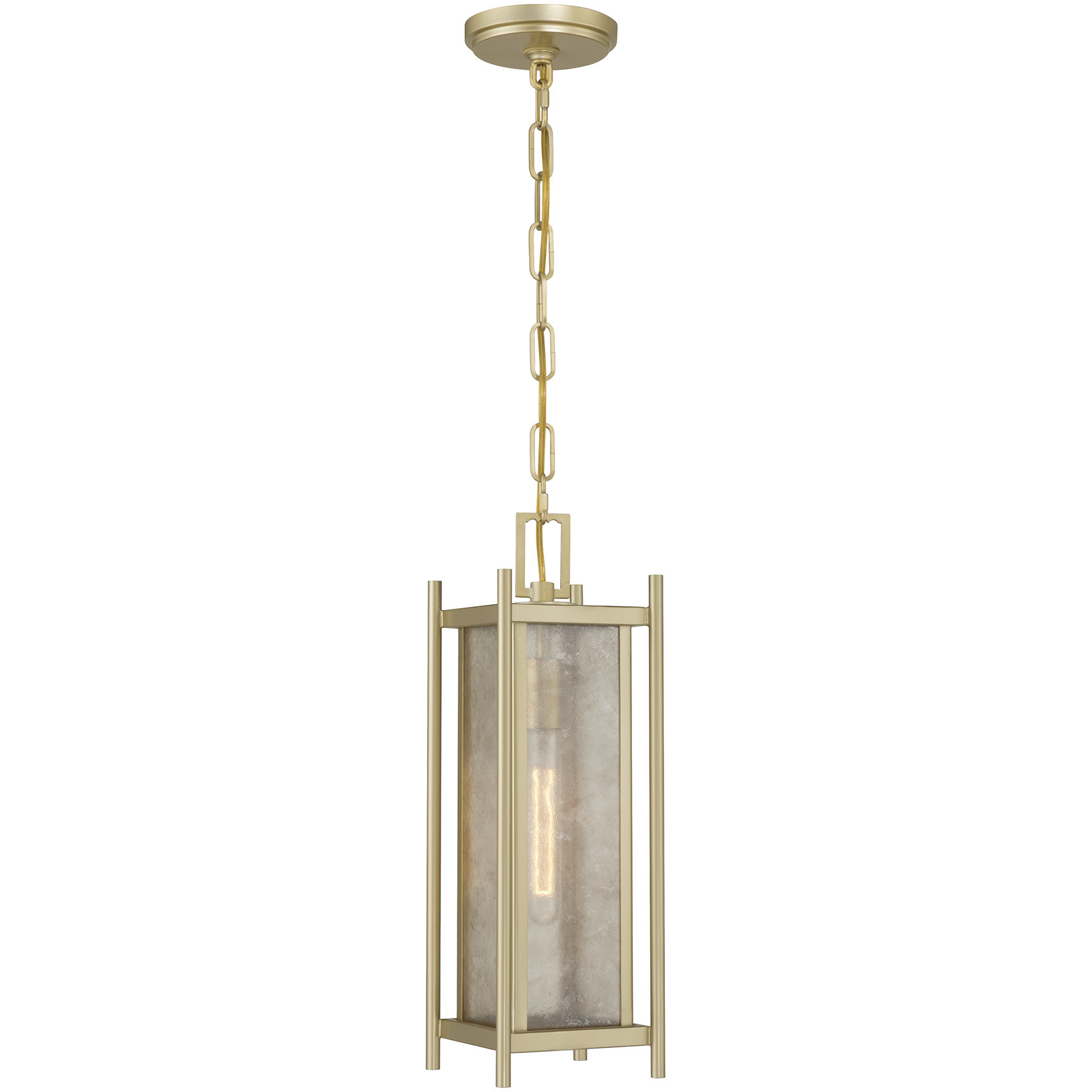 Jacobs 1 Light 5.75 inch Serene Brass Outdoor Hanging Lantern